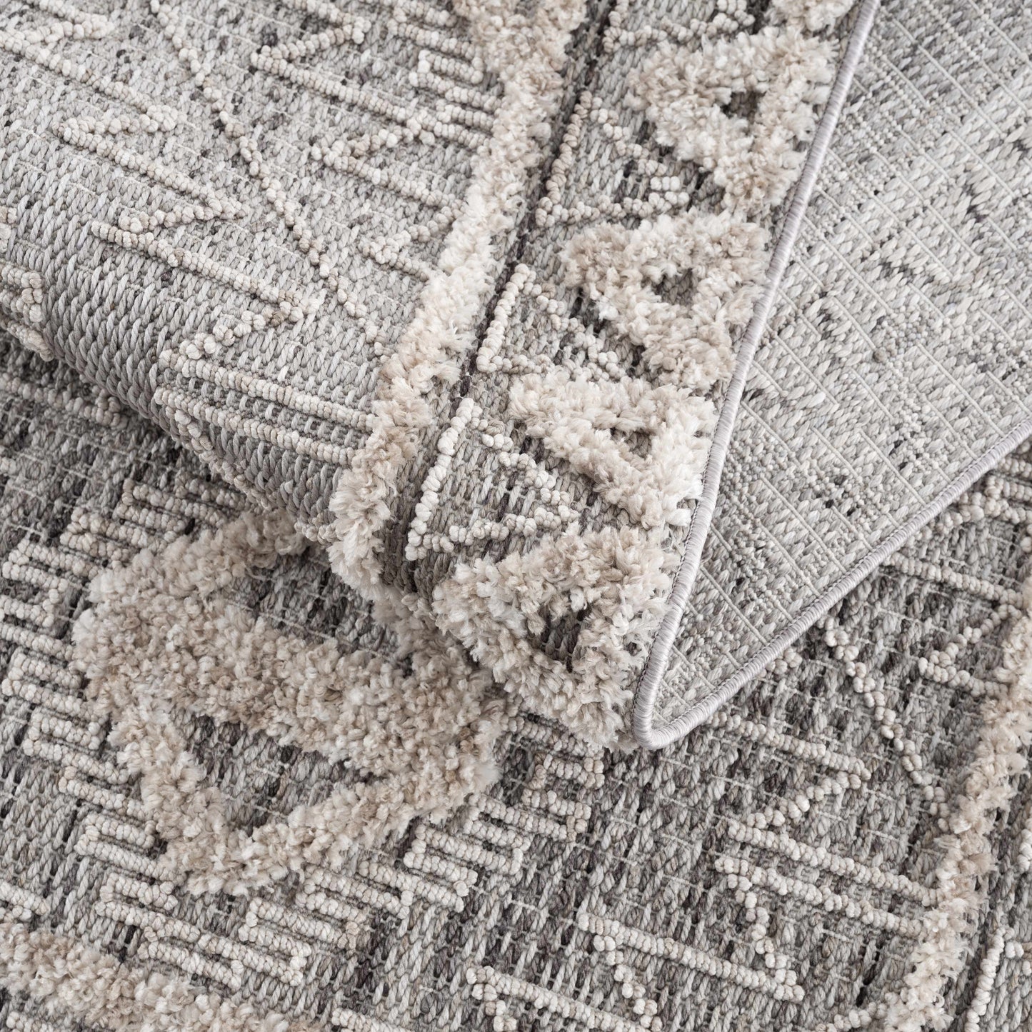 Rustic High-Low Pile Area Rug - Cozy Home Decor Accent