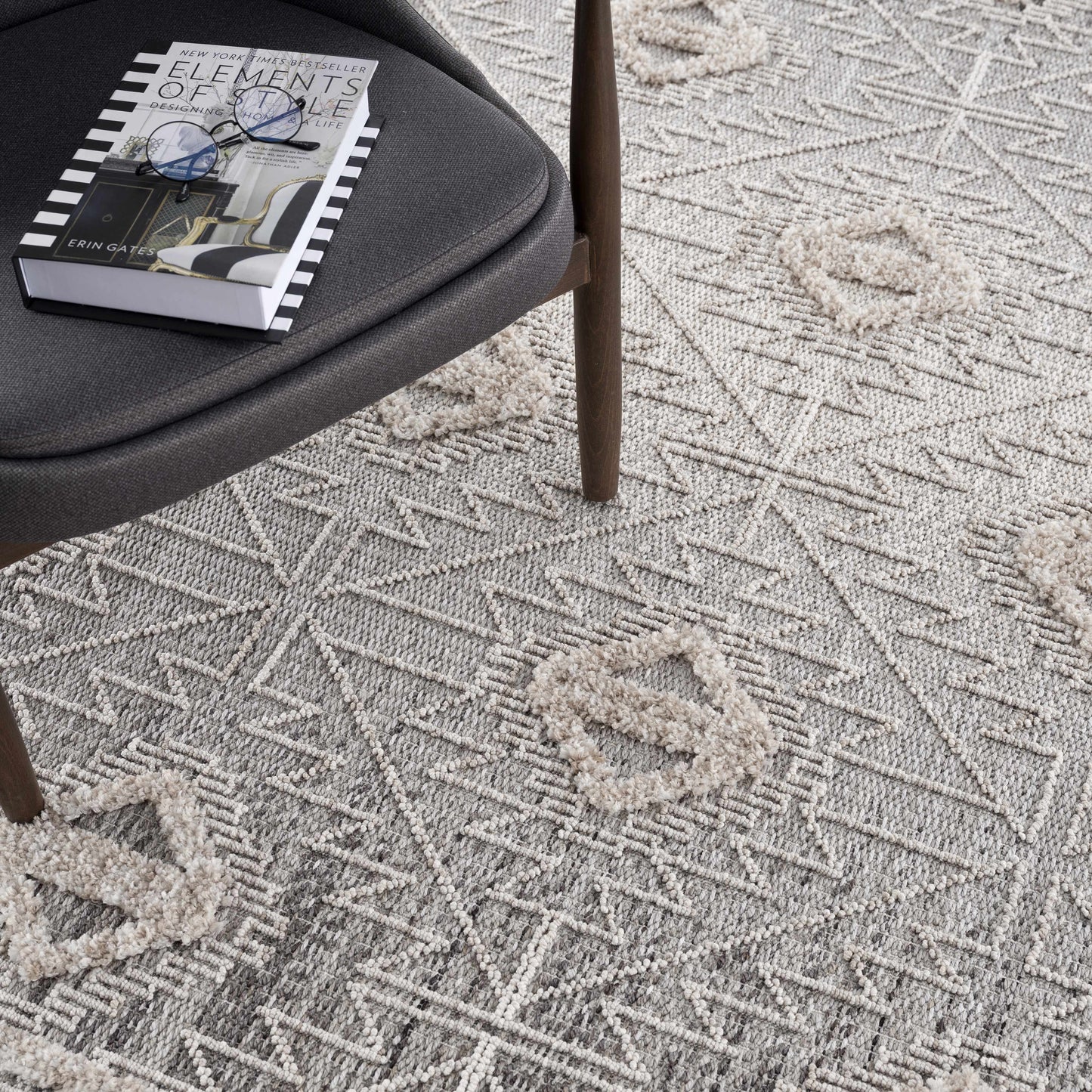 Rustic High-Low Pile Area Rug - Cozy Home Decor Accent