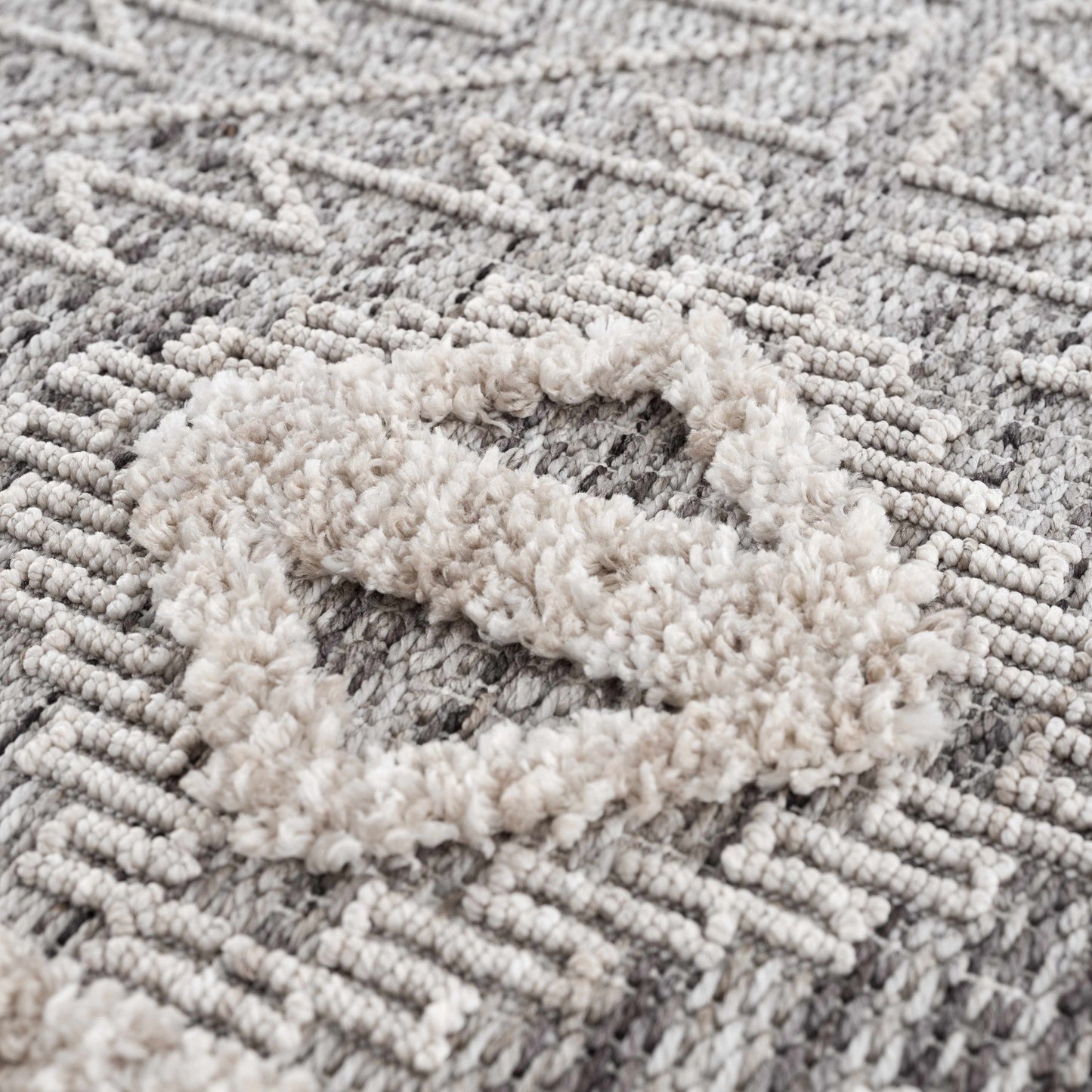 Rustic High-Low Pile Area Rug - Cozy Home Decor Accent