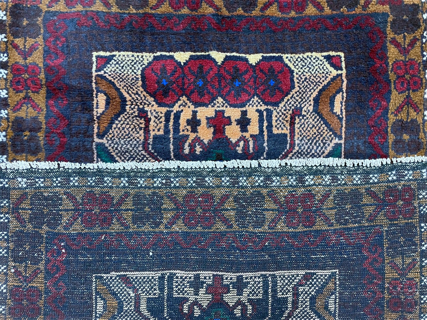 Baluchi Rug 3x5 Vintage Handmade Hand Knotted Afghan Area Rug