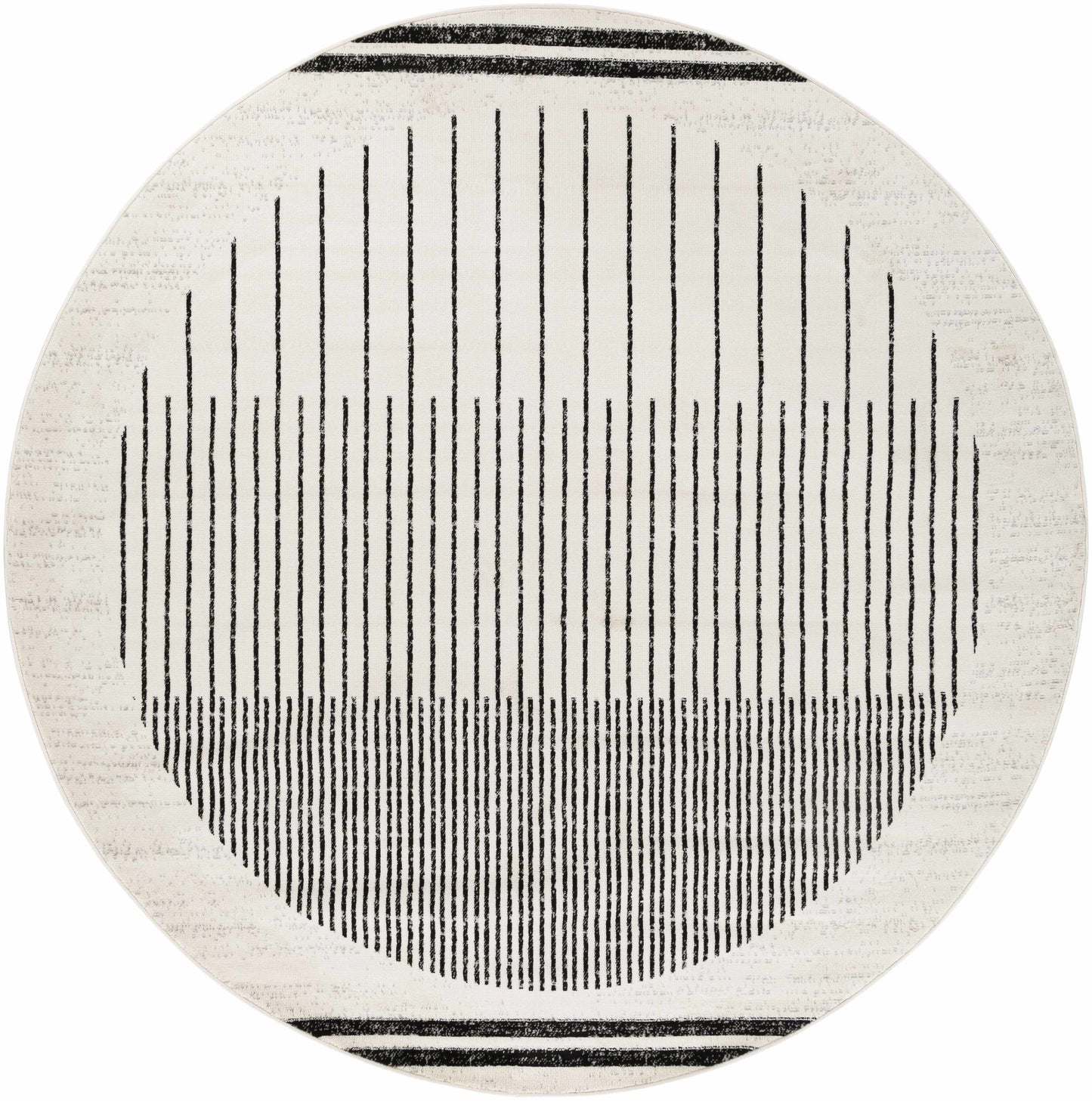 Angus Black White Geometric Area Rug - Modern Home Décor
