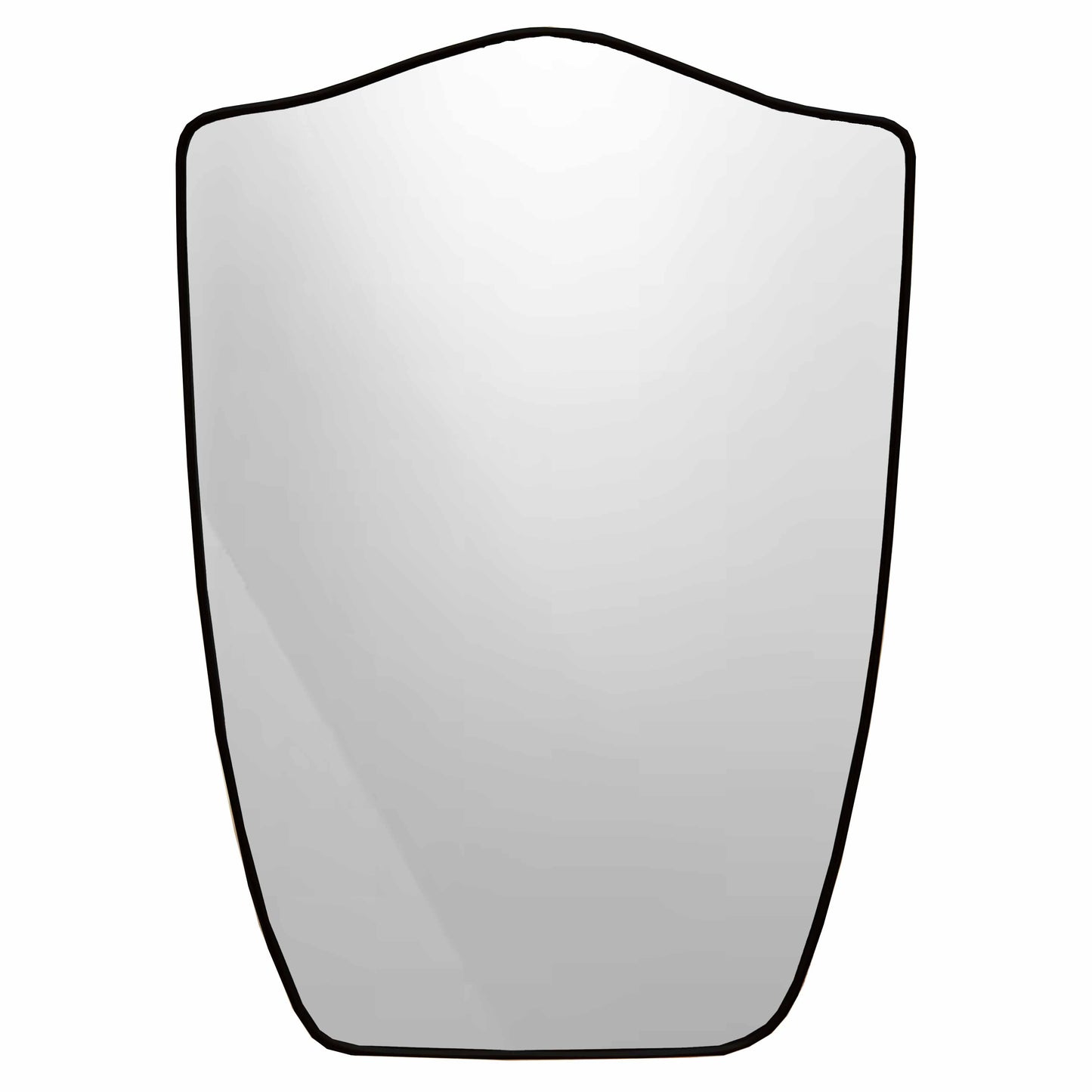 black framed Shield Wall Mirror