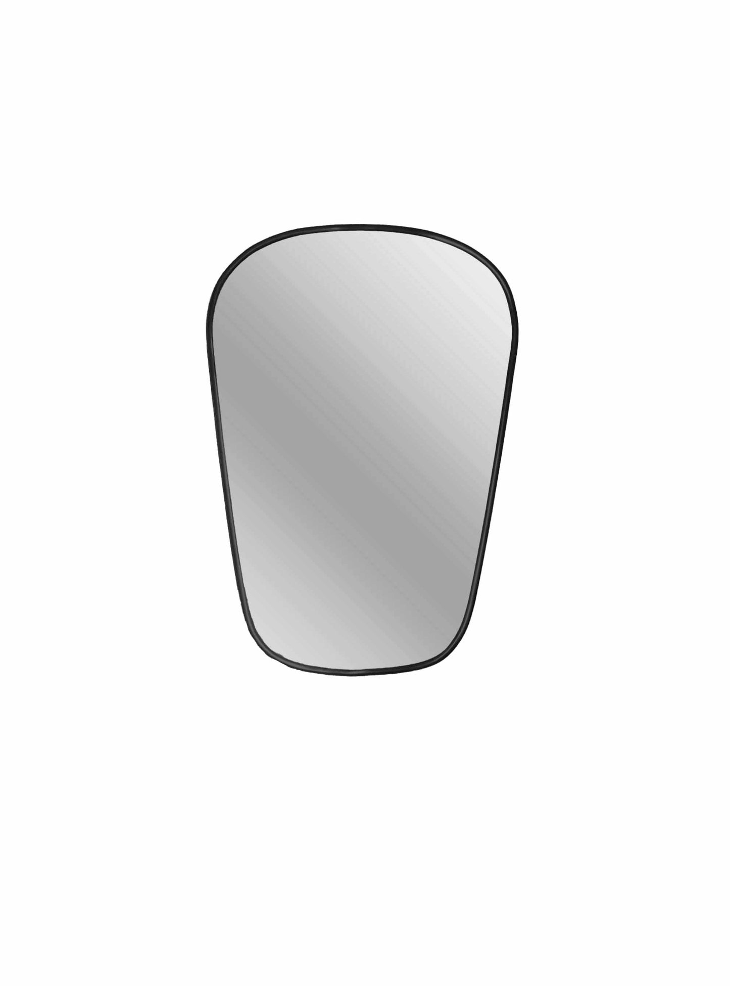 black framed Mirror in white background