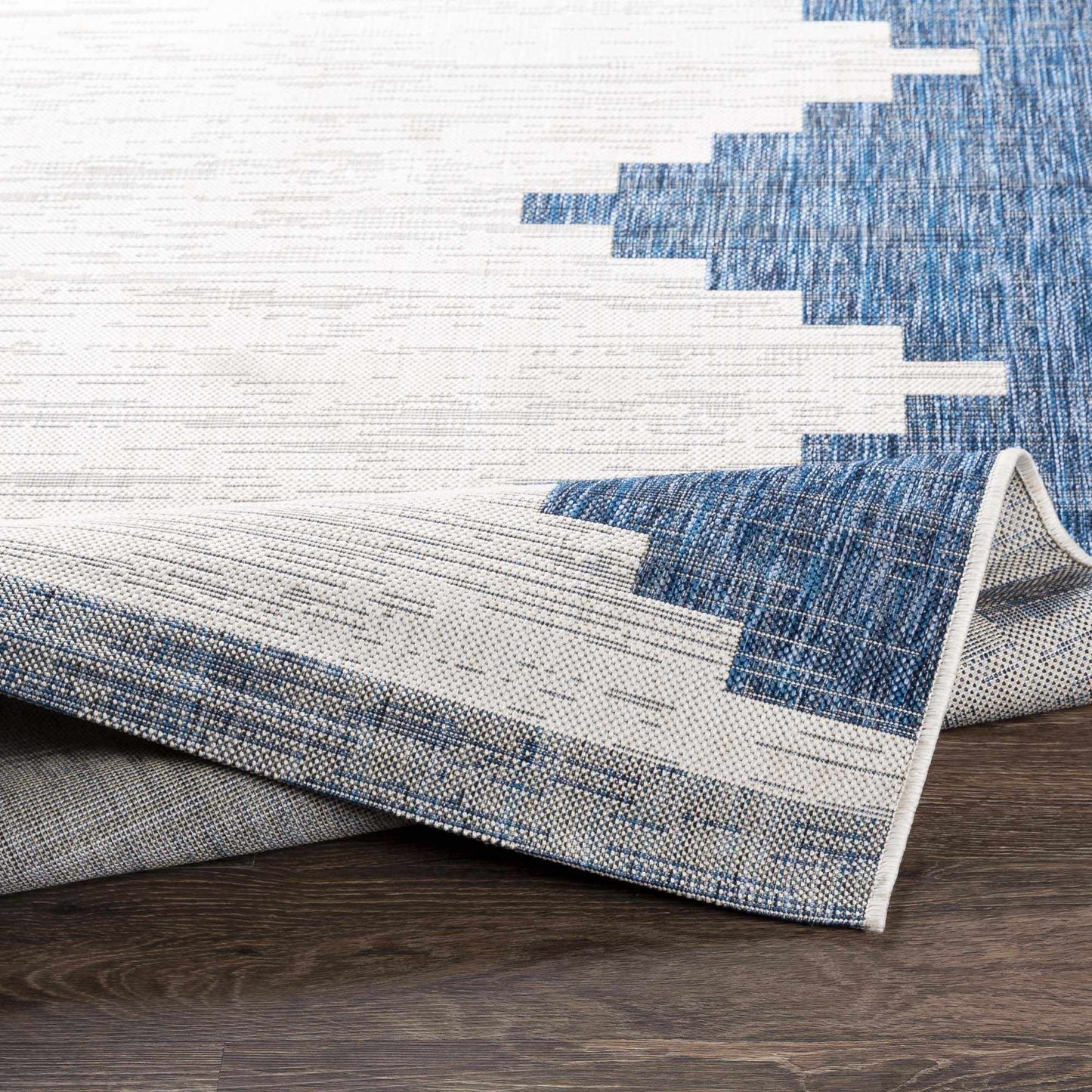 Djugun Navy Area Rug - Stylish Durable Indoor Outdoor Mat