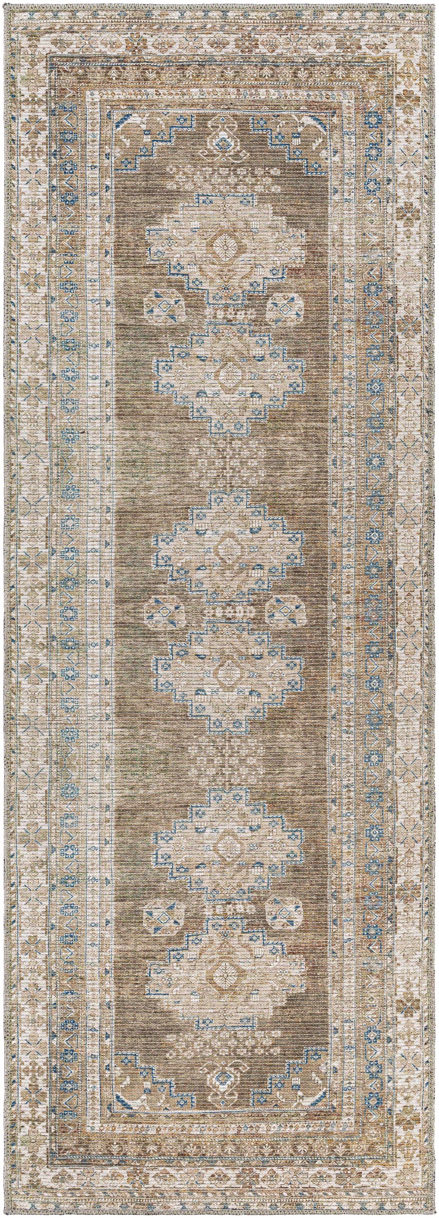 Washable Flat Pile Rug - Soft Durable Easy to Clean