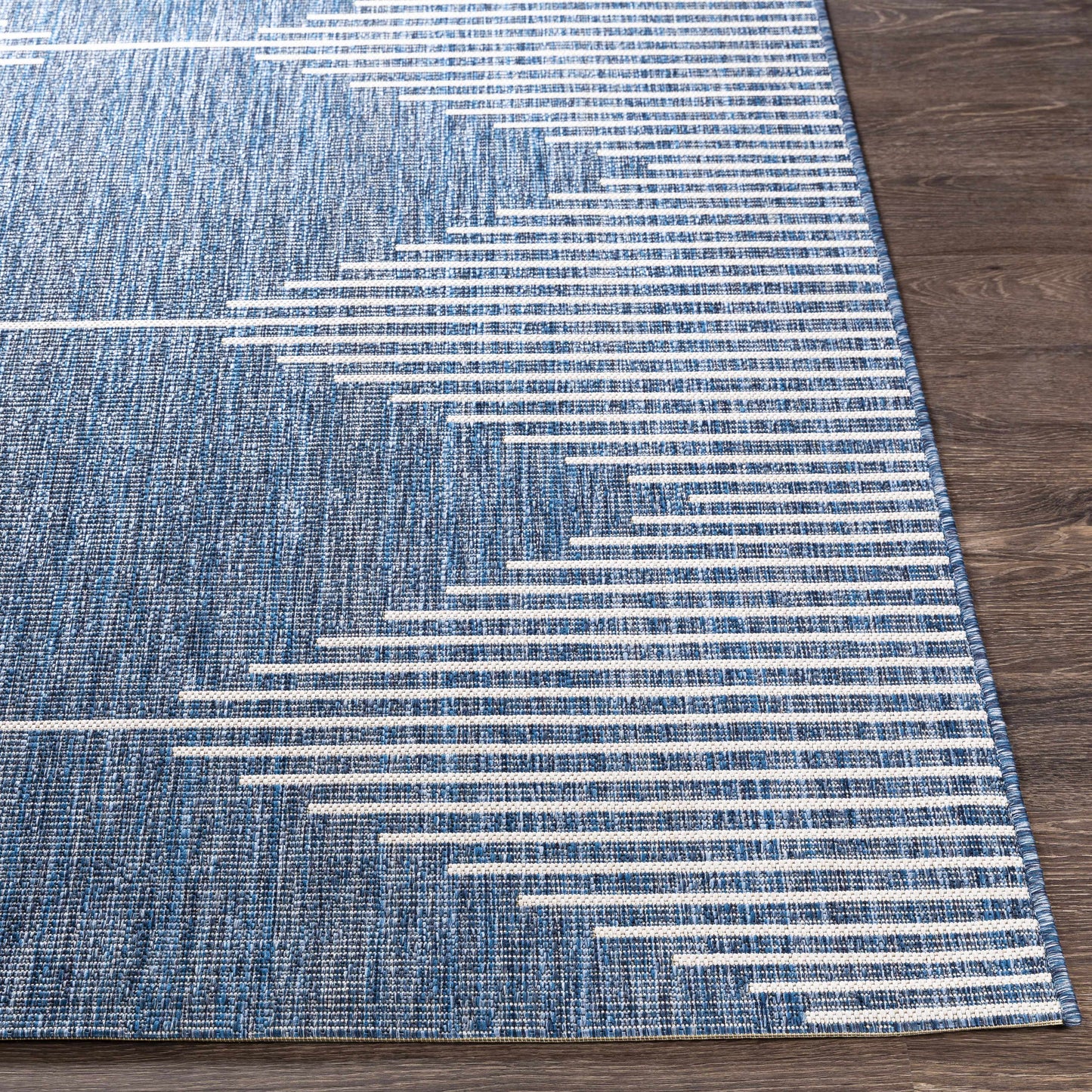 Navy Outdoor Rug - Durable Stylish Area Rug for Patios and Decks