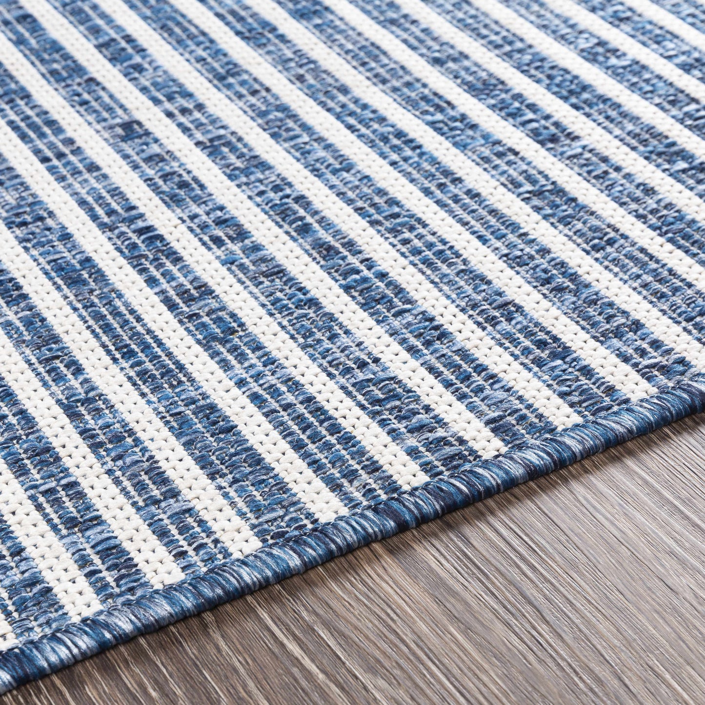 Navy Outdoor Rug - Durable Stylish Area Rug for Patios and Decks