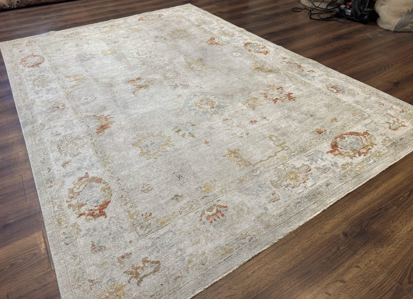 Modern Turkish Oushak Rug 7x9, Netural Colors