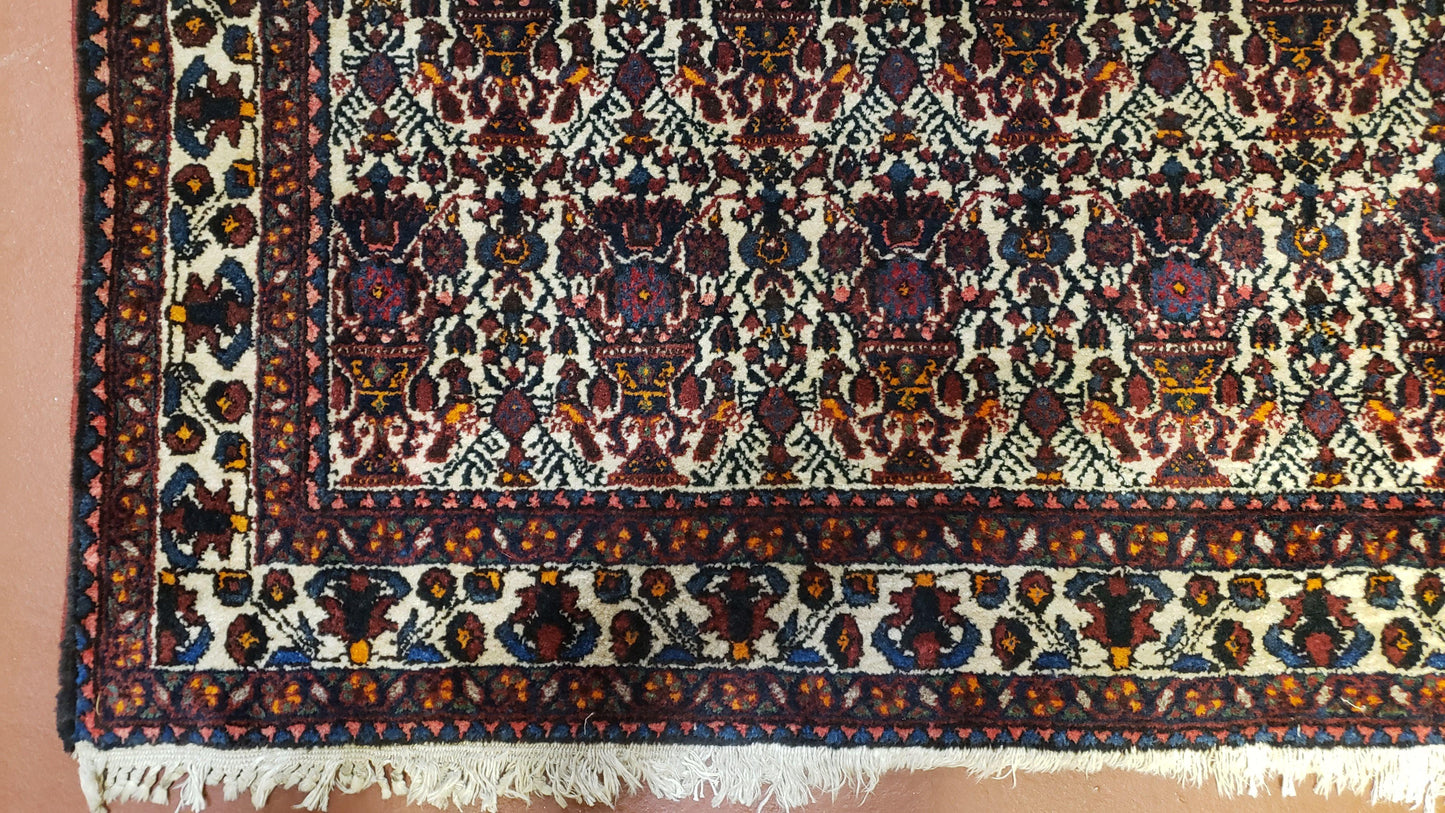 Persian Afshar Rug 3.6 x 5, Zili Sultan Pattern, Wool