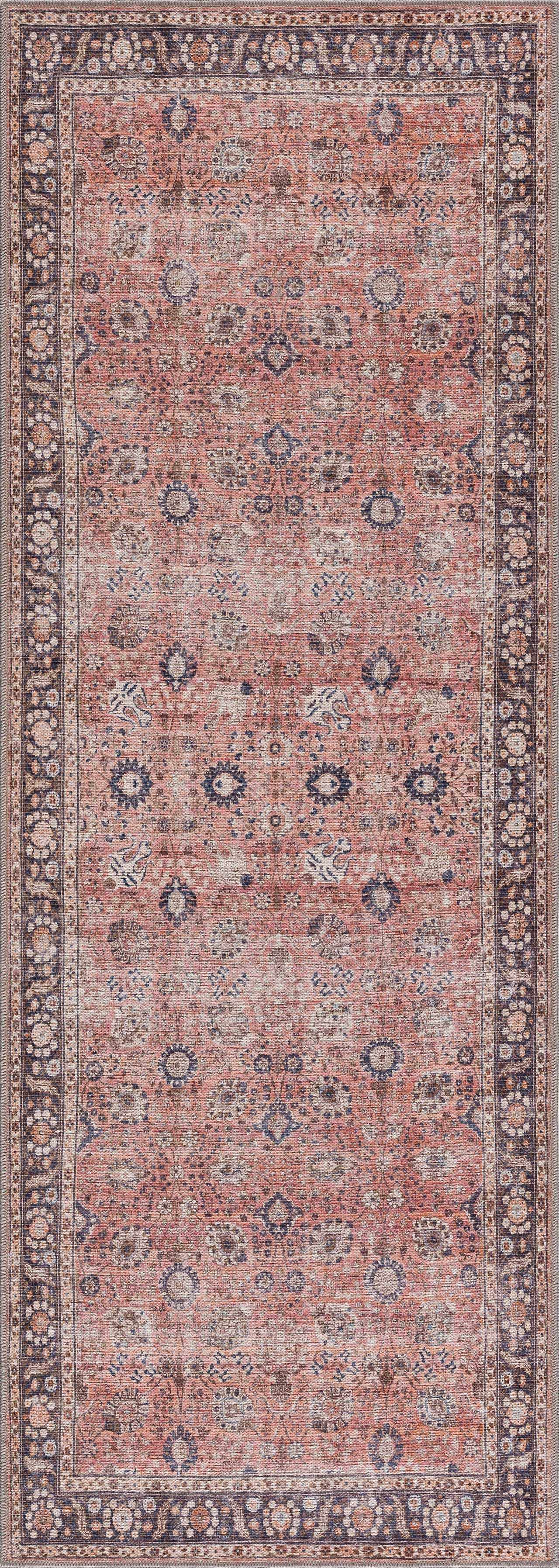 Red Washable Area Rug - Stylish Home Decor Rug