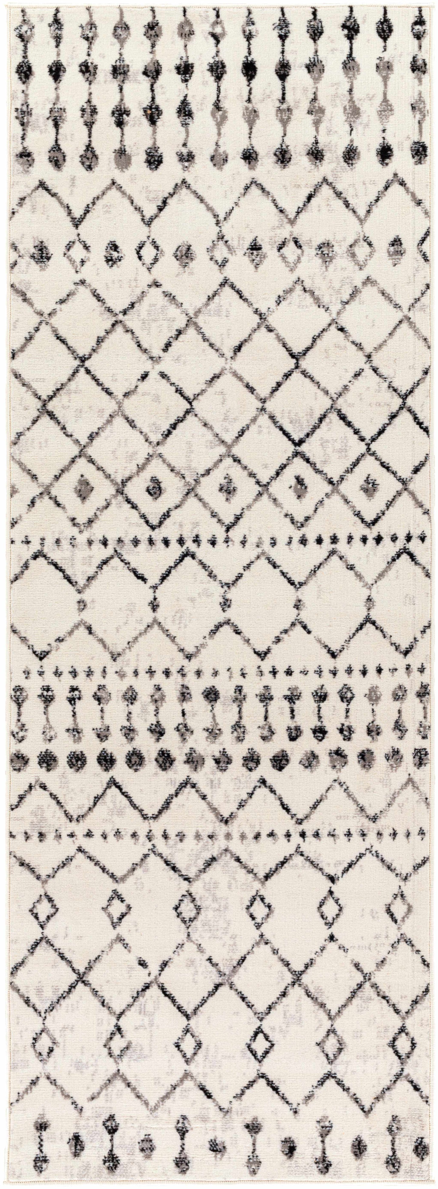 Scandinavian Moroccan Trellis Area Rug - Stylish Geometric Design for Modern Homes