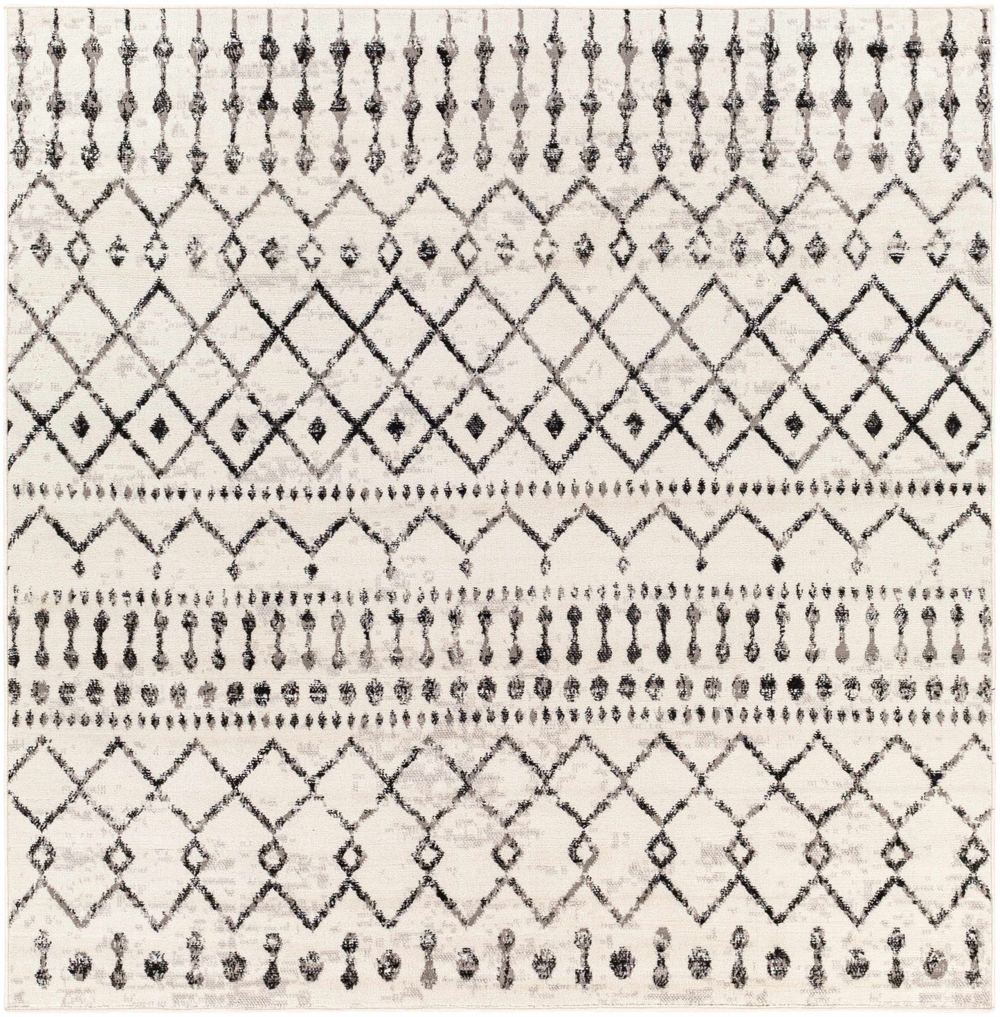 Scandinavian Moroccan Trellis Area Rug - Stylish Geometric Design for Modern Homes