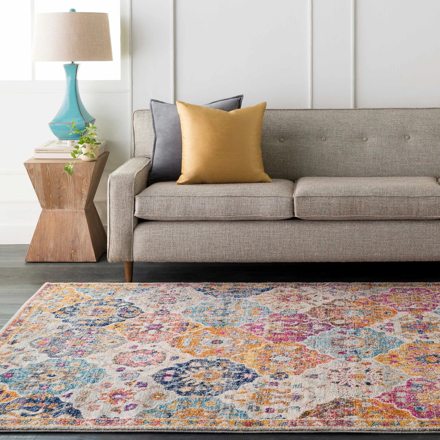 Colorful Area Rug - Living Room Bedroom Playroom Décor