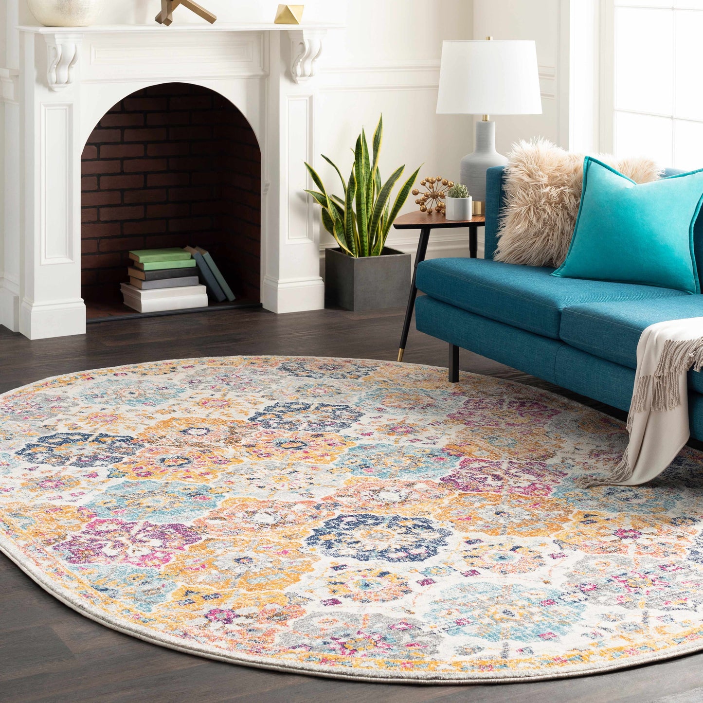 Colorful Area Rug - Living Room Bedroom Playroom Décor