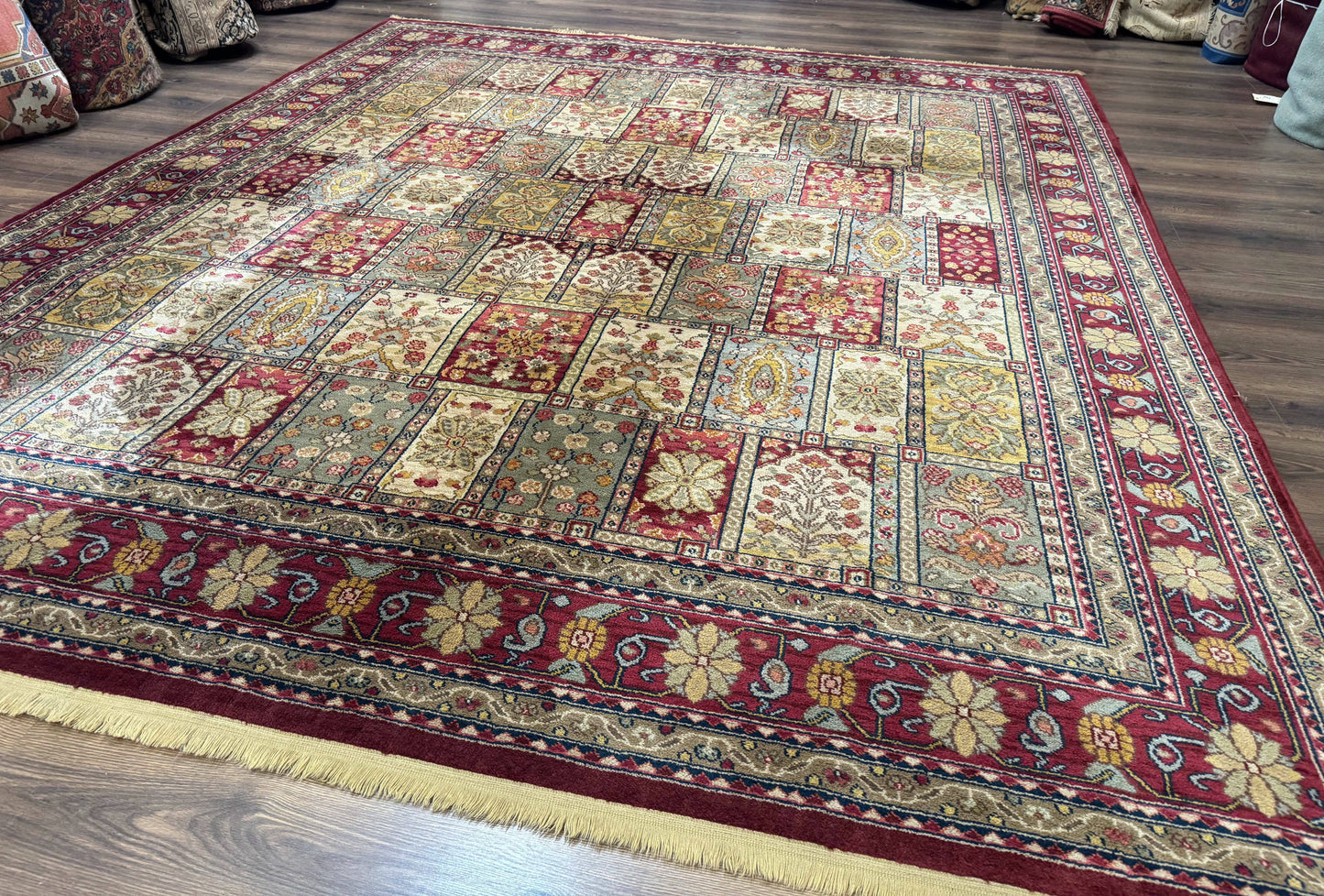 Karastan Bakhtiyari Rug Antique Legends Wool Carpet Multicolor Panel 8.8 x 10
