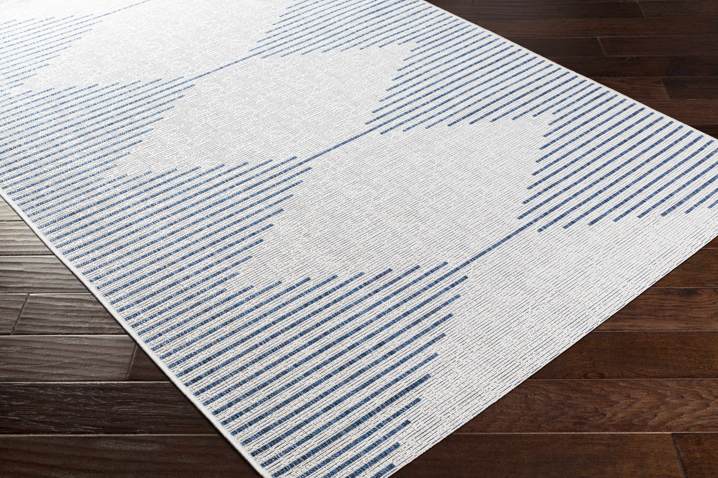 Stephan Blue Outdoor Area Rug - Stylish Durable Patio Decor