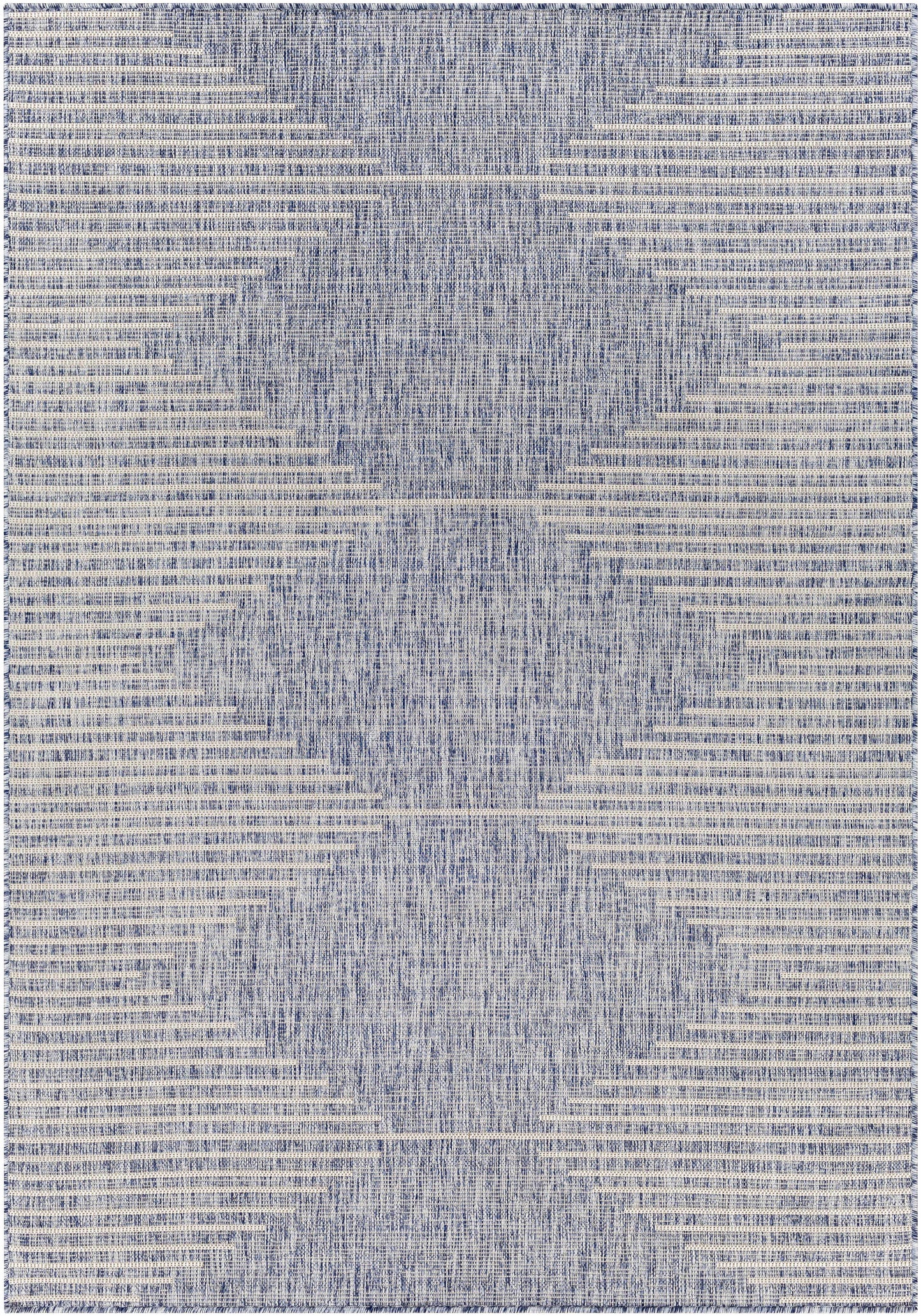 Stephan Blue Outdoor Area Rug - Durable Weather-Resistant Patio Rug