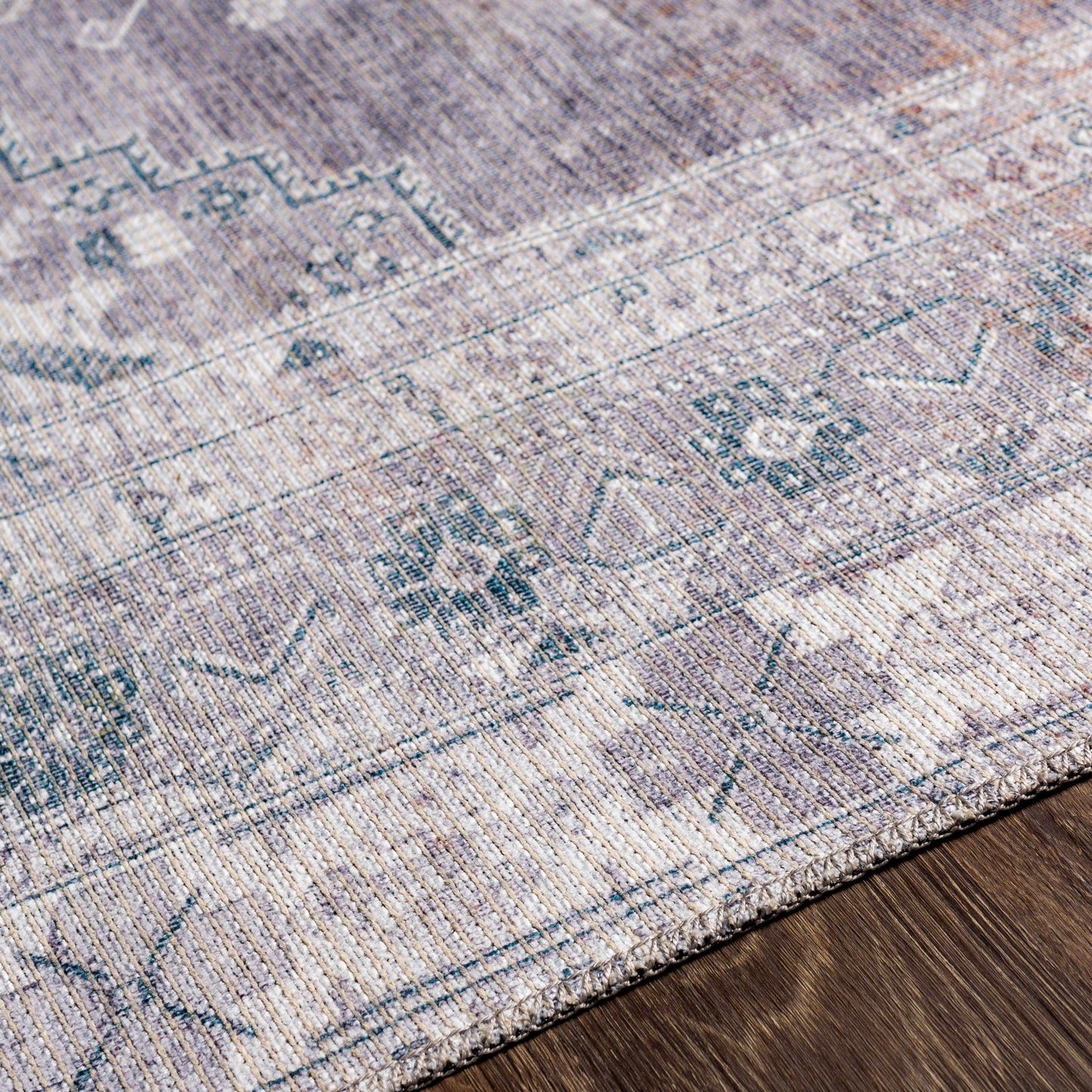 Washable Gray Tumble Dry Rug - Baltinglass Collection Durable Style