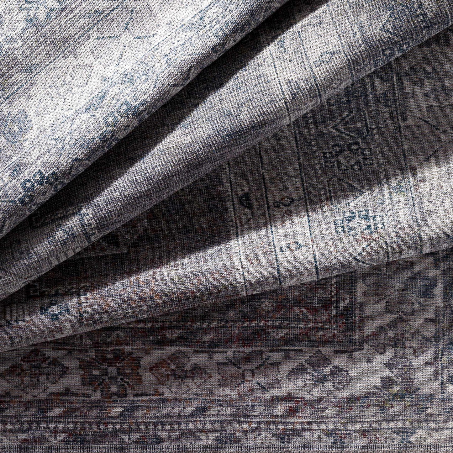 Washable Gray Tumble Dry Rug - Baltinglass Collection Durable Style