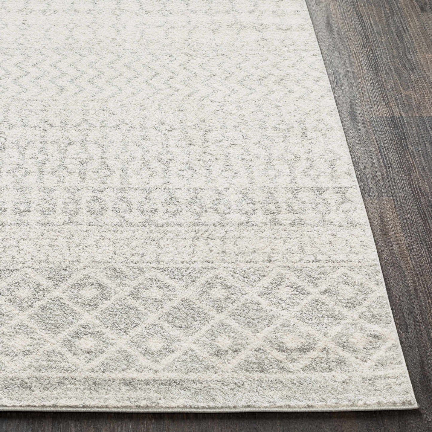 Gray Area Rug - Modern Cozy Living Room Decor