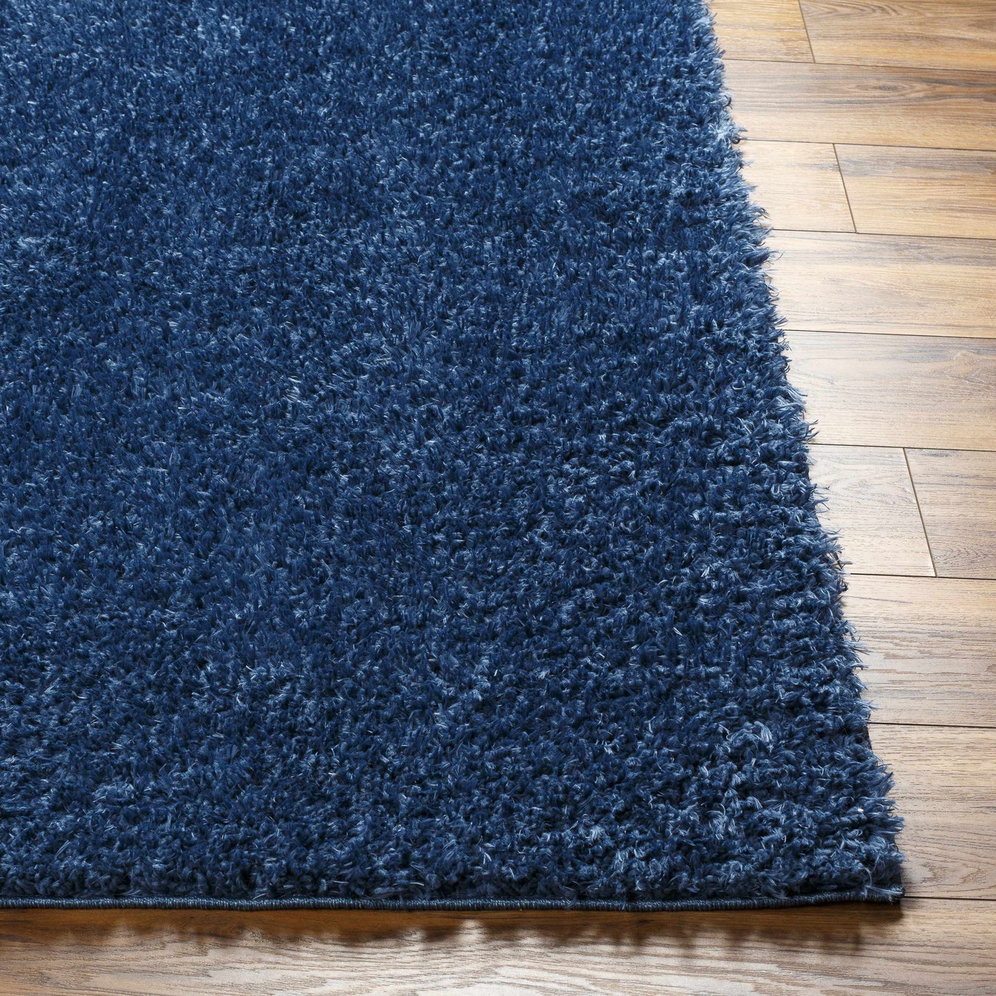 Washable Dark Blue Shag Rug - Faina Collection Cozy Home Decor
