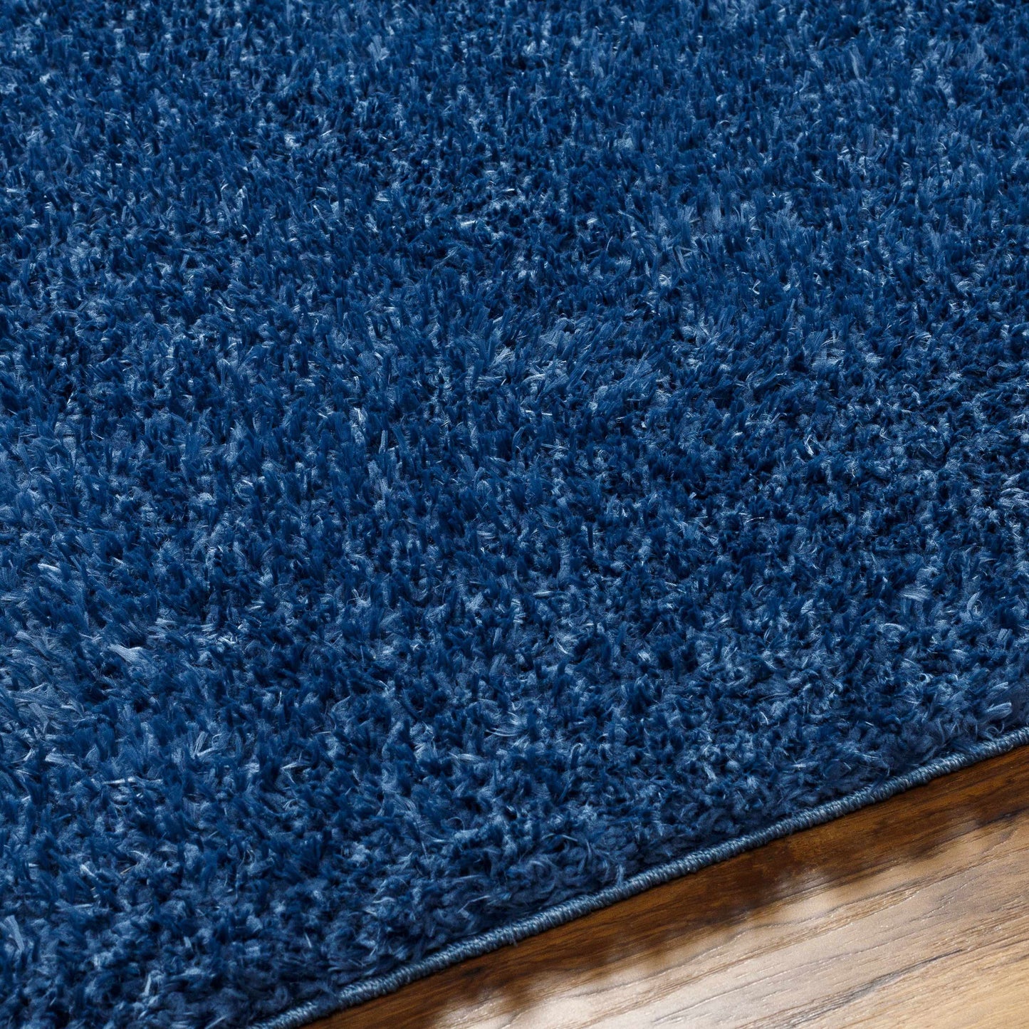 Washable Dark Blue Shag Rug - Faina Collection Cozy Home Decor