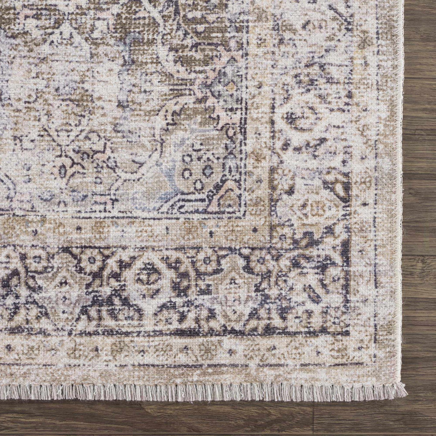 Olive Area Rug - Washable Soft Stylish Home Decor