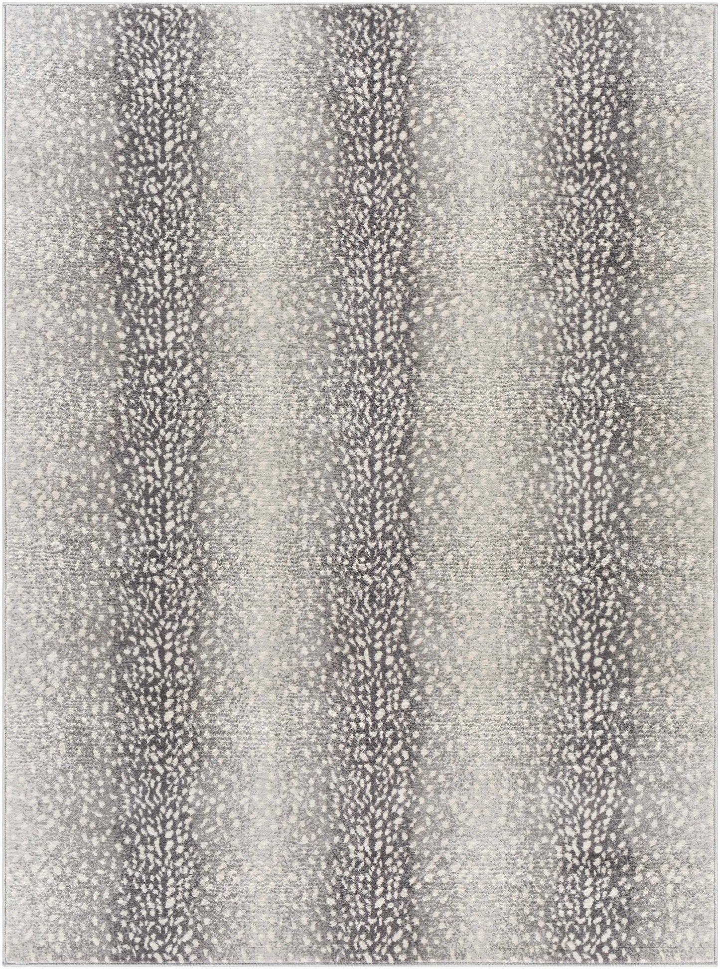 Antelope Print Rug - Black Gray Stylish Home Décor