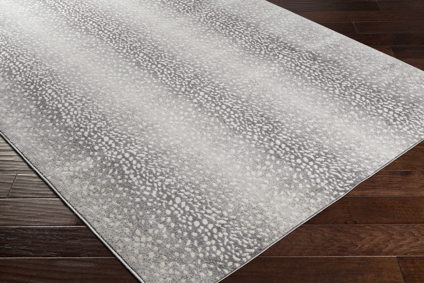 Antelope Print Rug - Black Gray Stylish Home Décor
