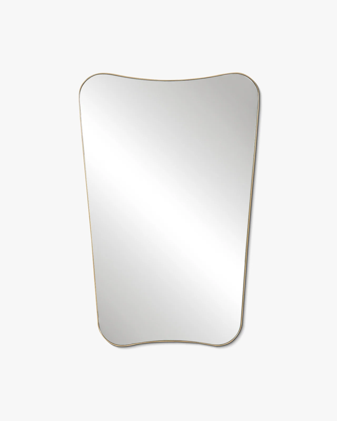 Curved Brass Mirror - Custom Mirror