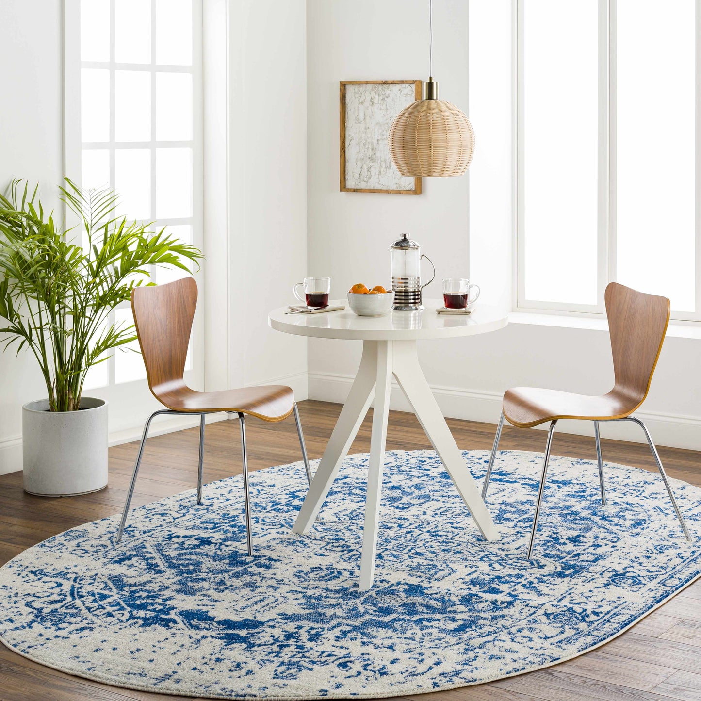 Navy Area Rug - Elegant Modern Home Décor Rug