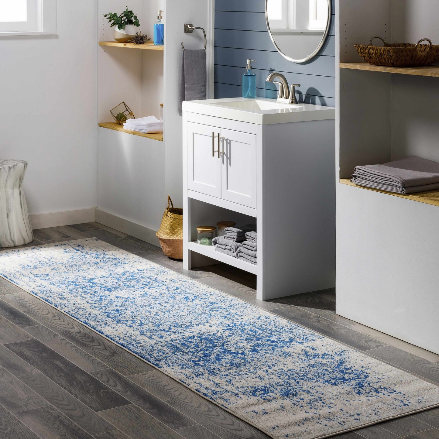 Navy Area Rug - Elegant Modern Home Décor Rug