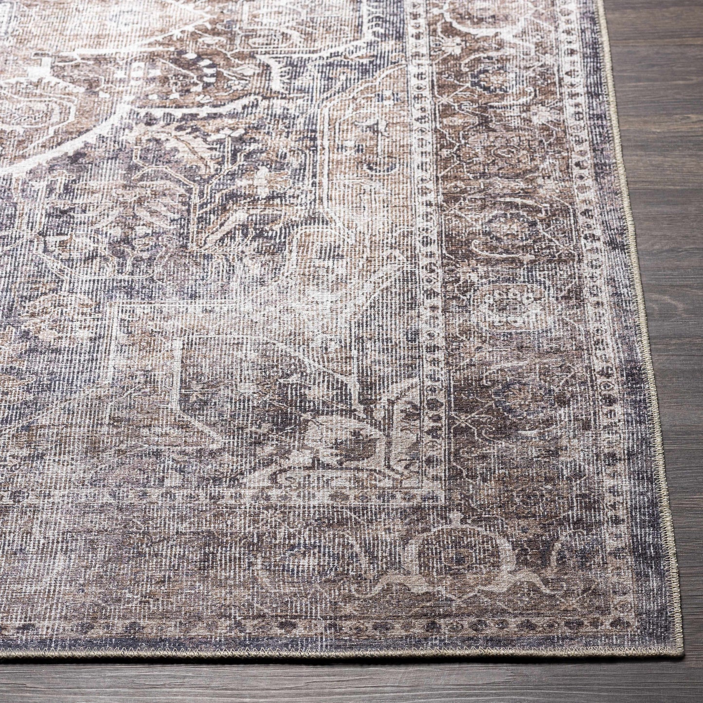 Washable Mignon Area Rug - Stylish Durable Easy Clean Rug