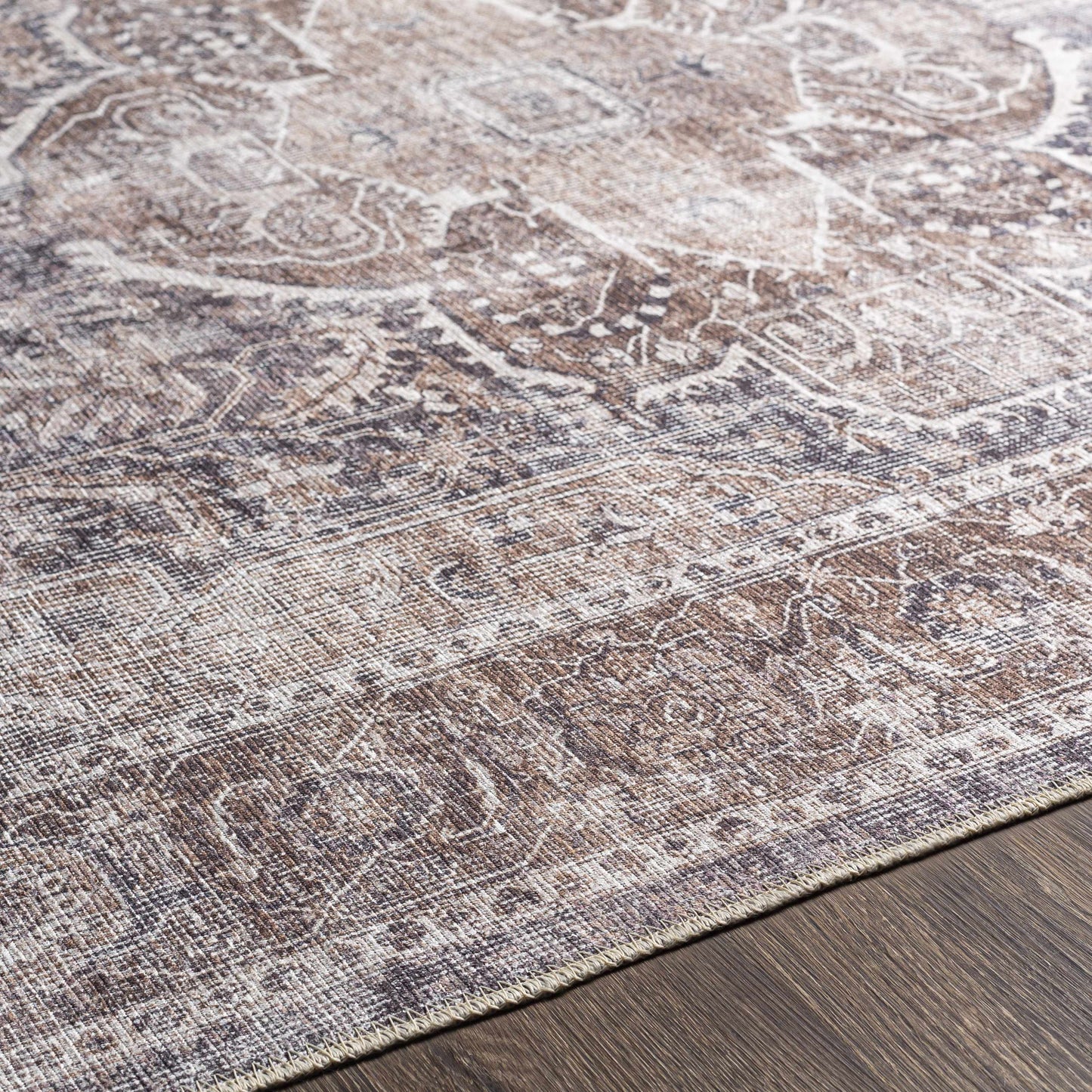Washable Mignon Area Rug - Stylish Durable Easy Clean Rug