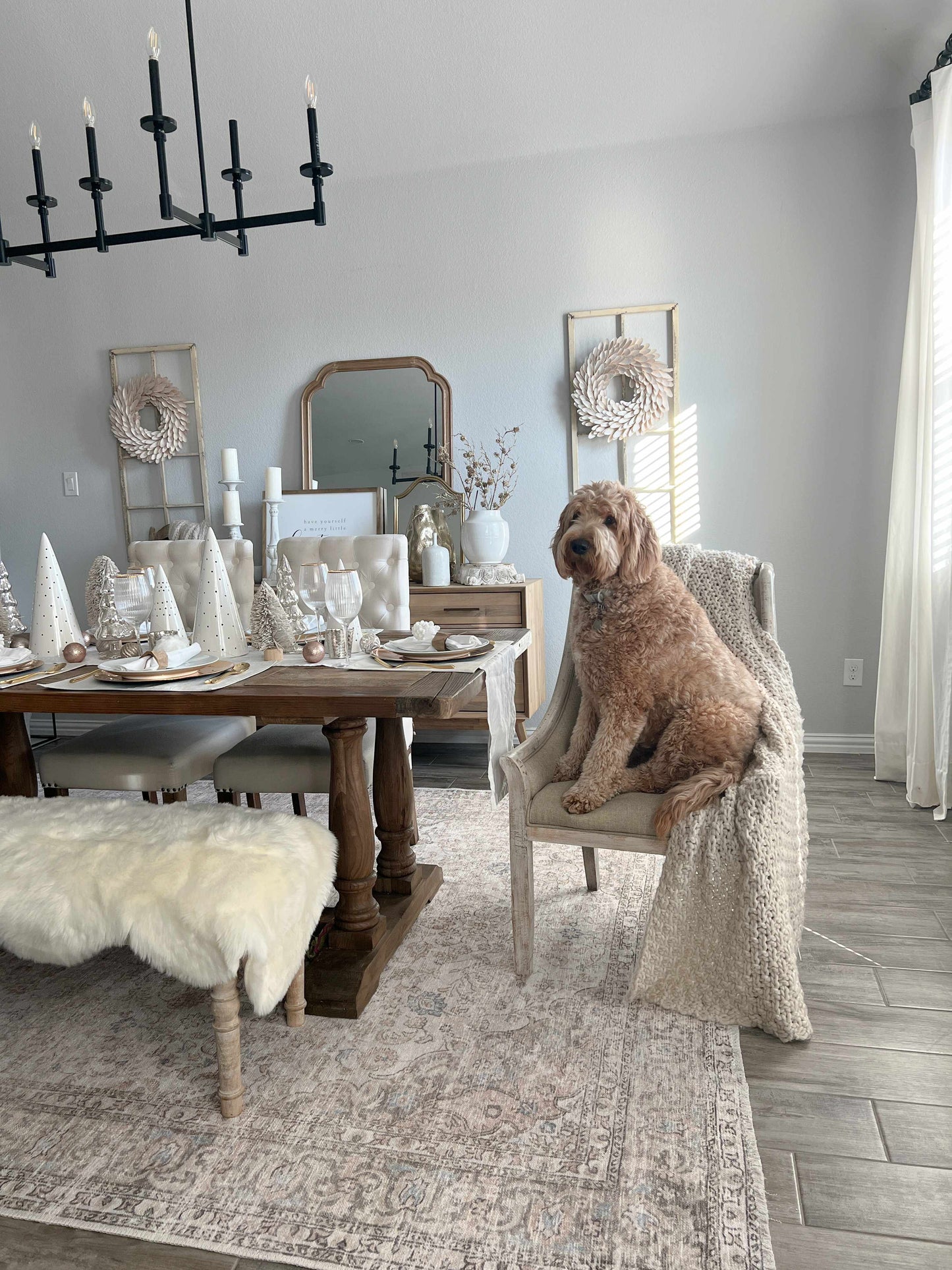 Washable Cream Area Rug - Soft Stylish Home Decor