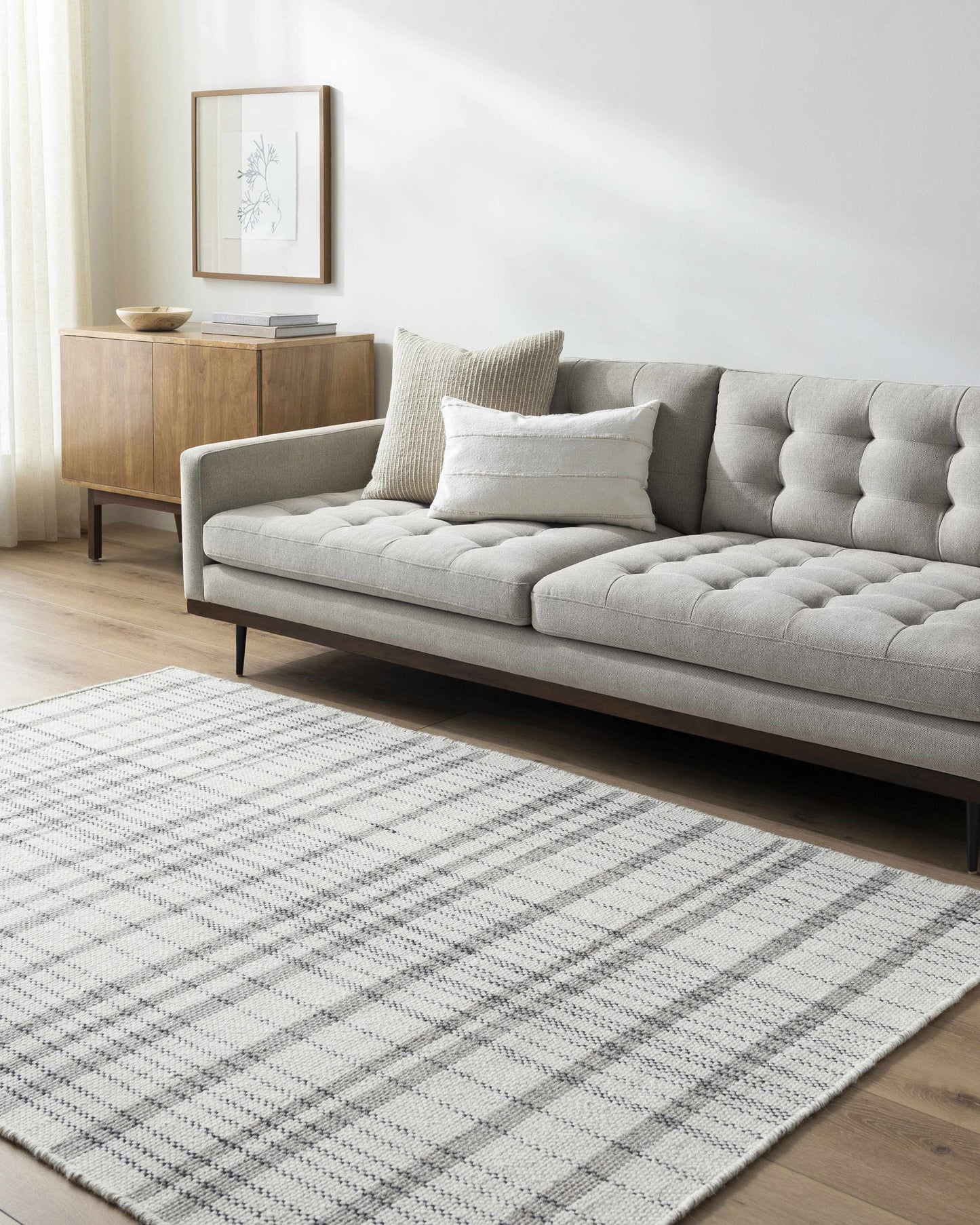 Modern Geometric Area Rug - Stylish Living Room Bedroom Decor