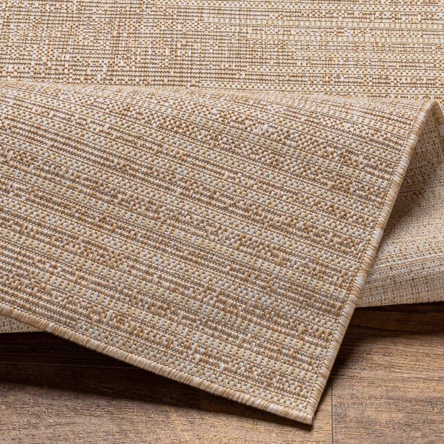 Dark Beige Outdoor Area Rug - Patio Deck Mat