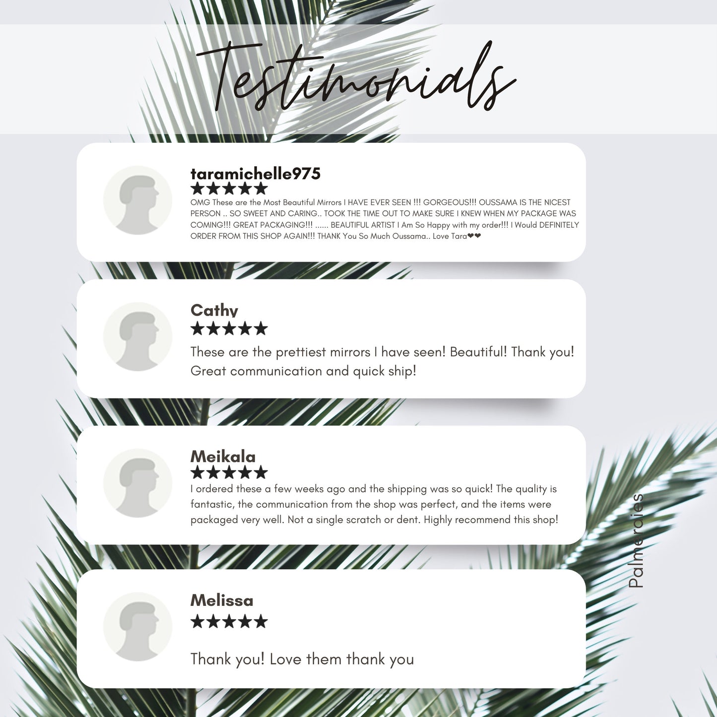 Verified Customer Feedback Section