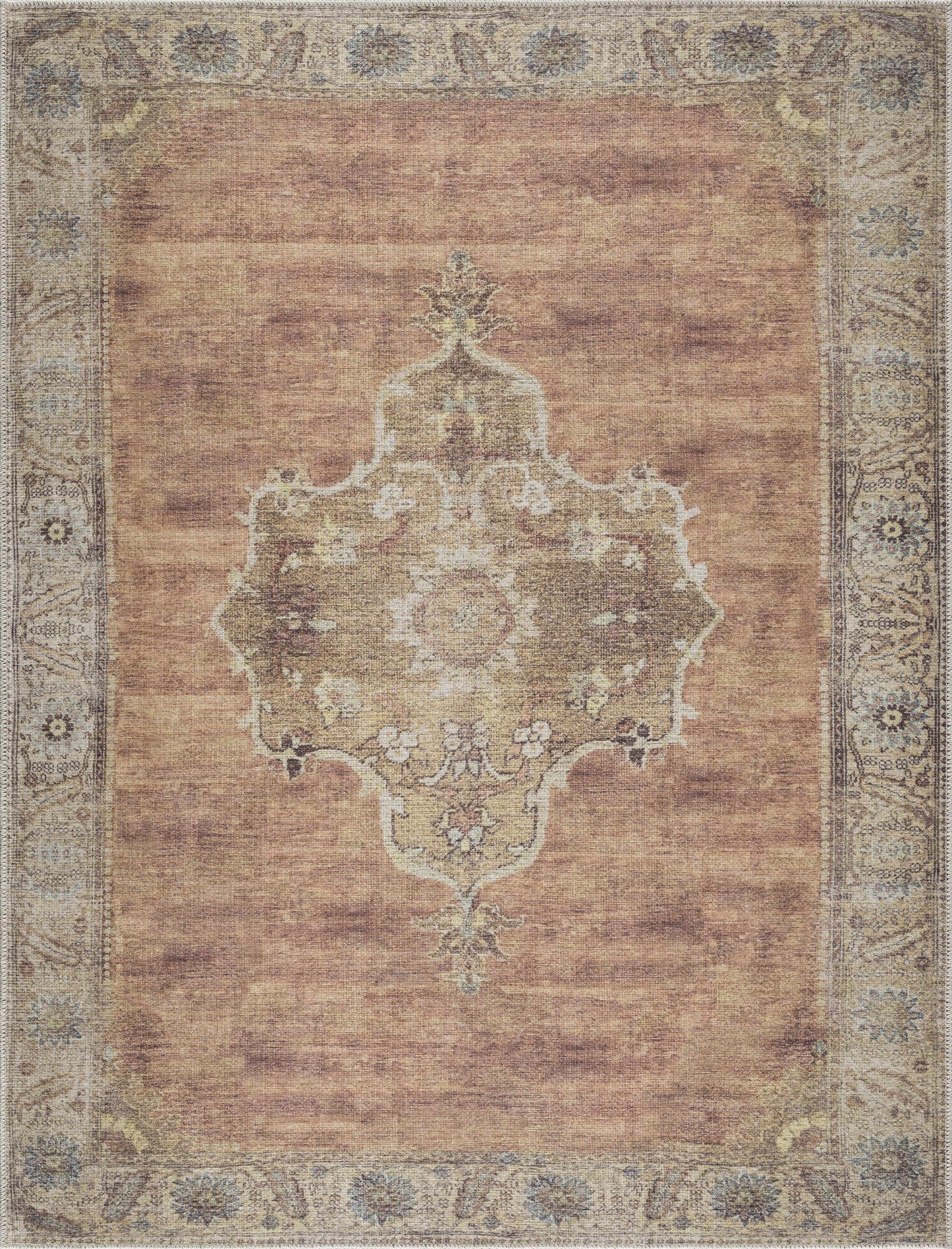 Powhatan Washable Area Rug - Soft Durable Stylish Home Décor