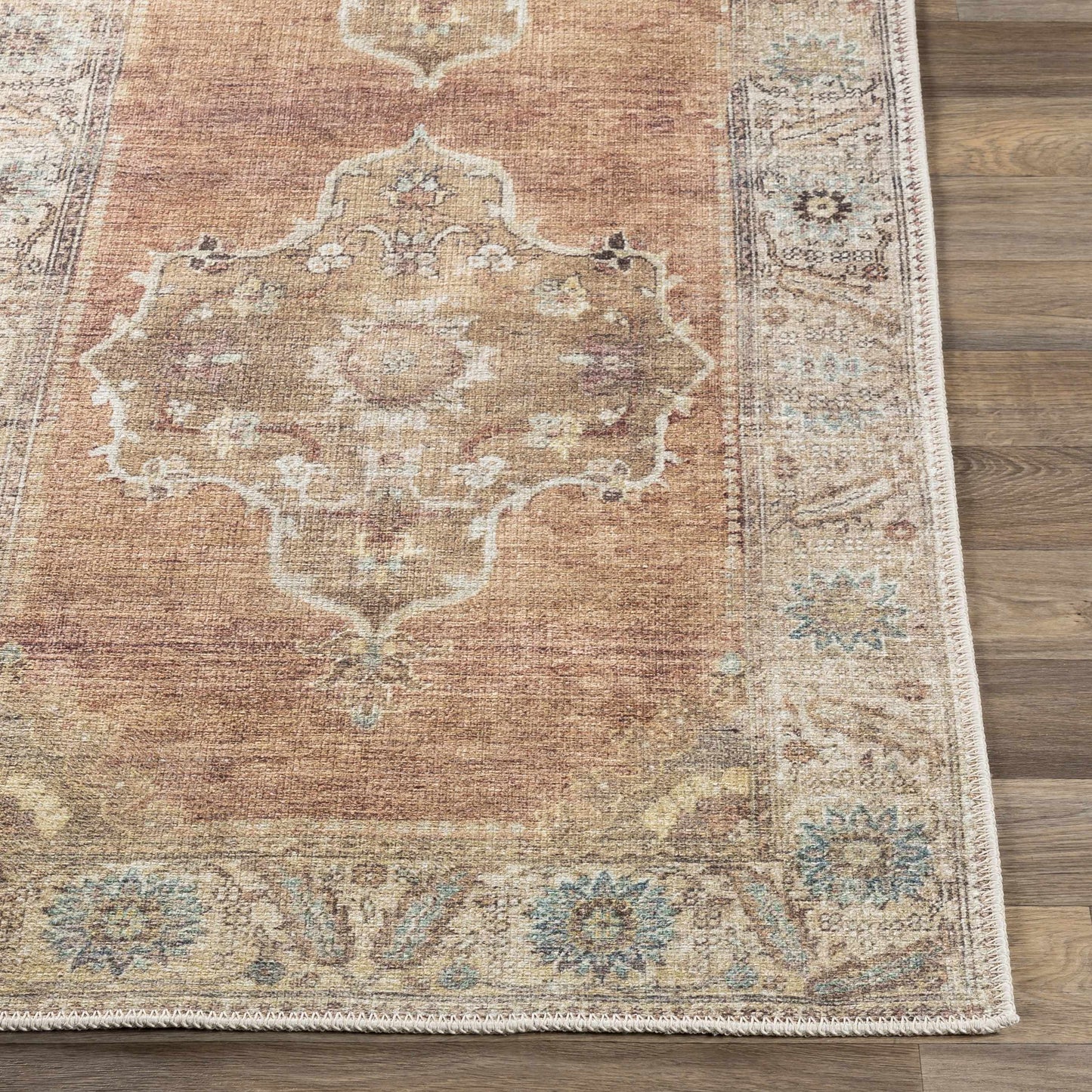 Powhatan Washable Area Rug - Soft Durable Stylish Home Décor