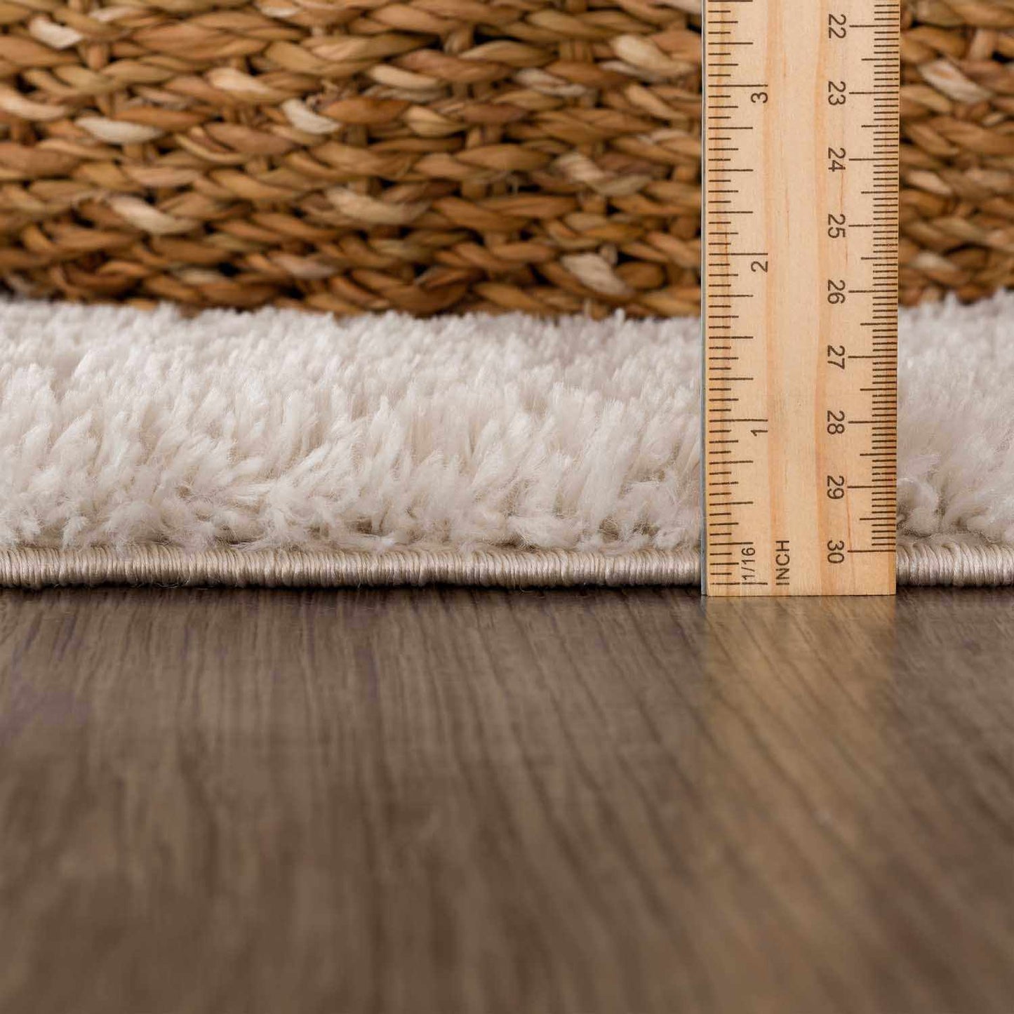 Beige Plush Area Rug - Cozy Home Décor Accent