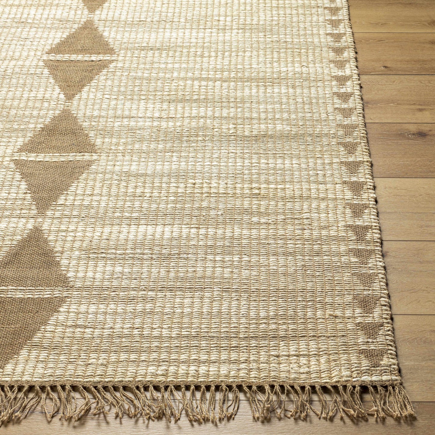 Marie Jute Area Rug - Natural Fiber Bohemian Modern Floor Decor