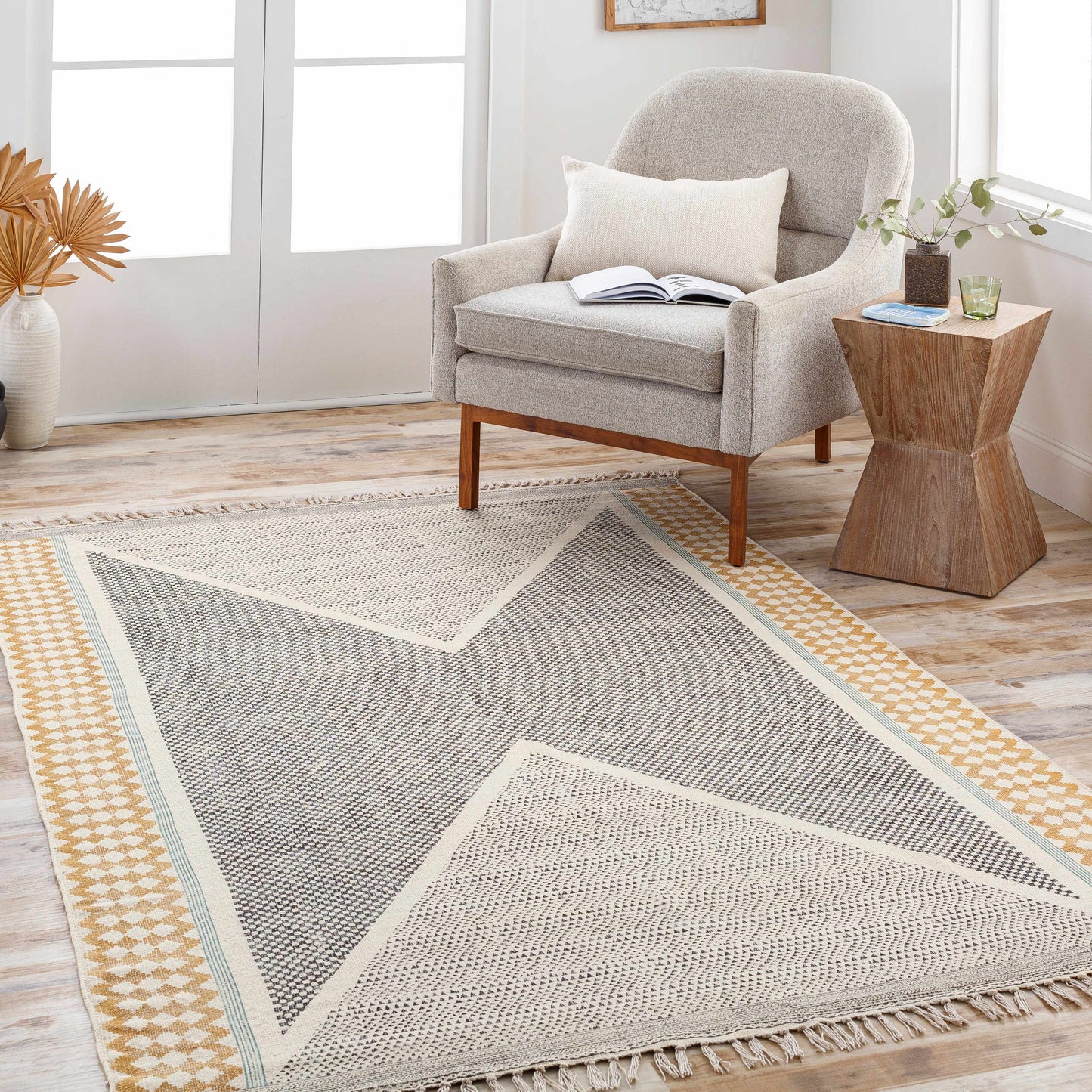 Sherbrooke Area Rug - Elegant Modern Living Room Bedroom Decor
