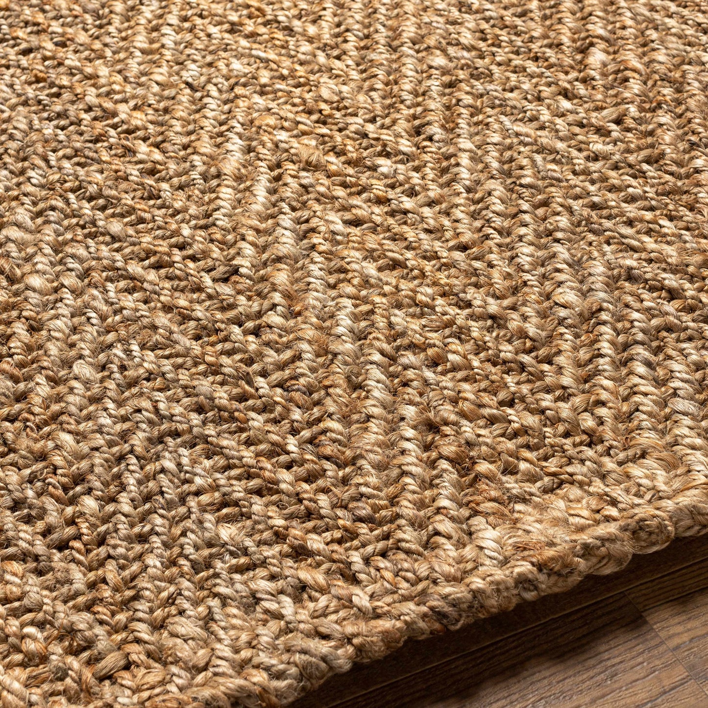 Asaka Jute Area Rug - Eco-Friendly Natural Fiber Floor Decor
