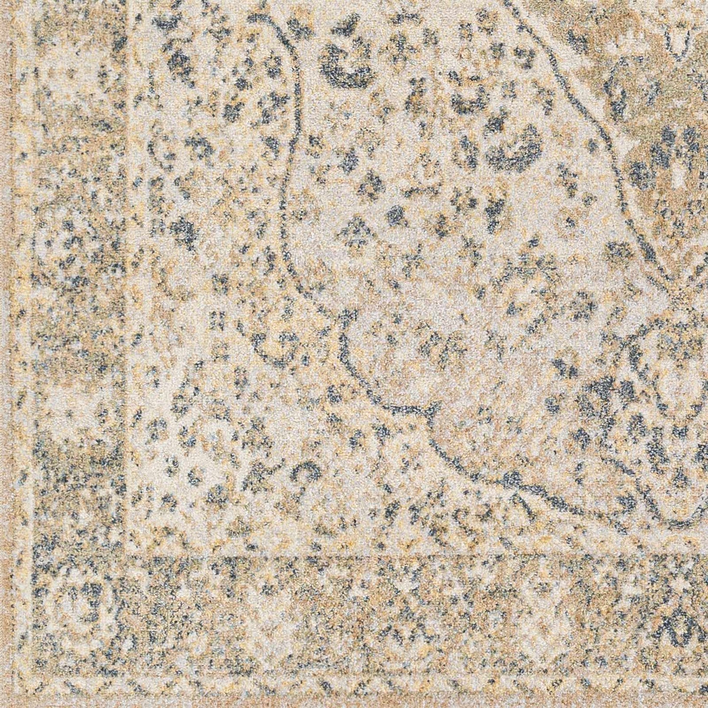 Washable Flat Pile Area Rug - Soft Durable Modern Design