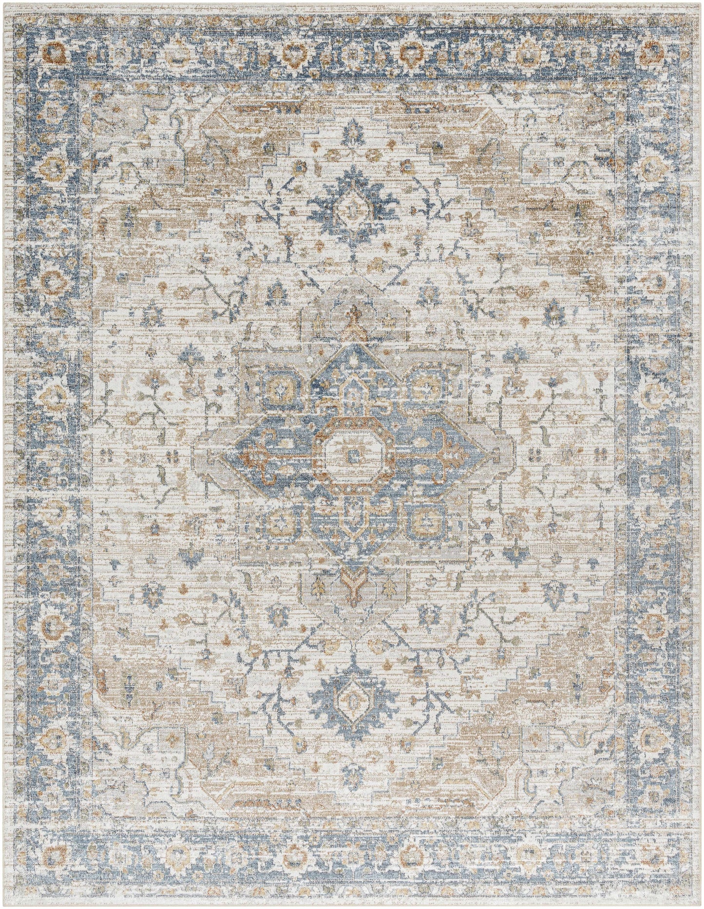 Washable Flat Pile Area Rug - Soft Durable Stylish Home Decor