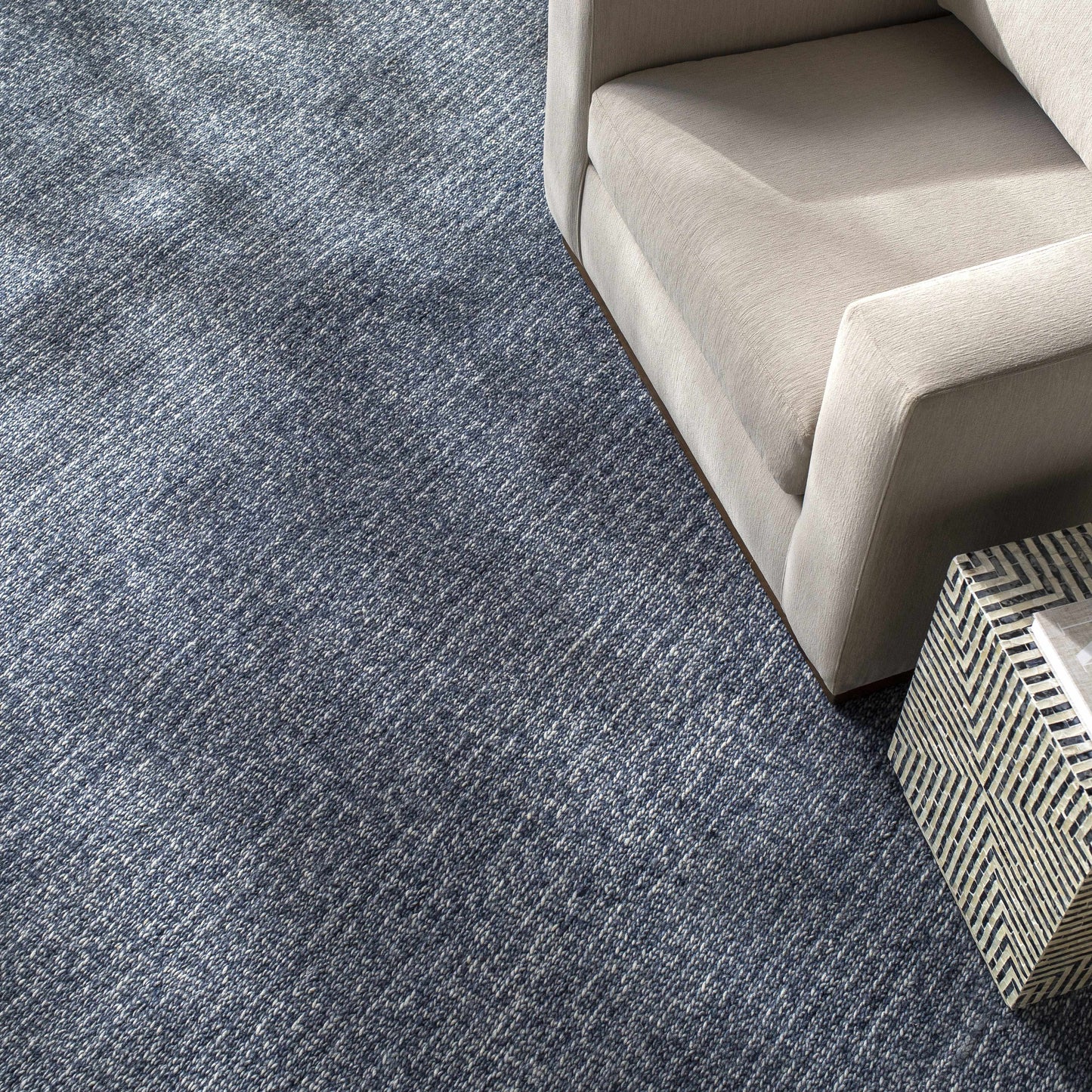 Blue Area Rug - Stylish Solid Home Decor