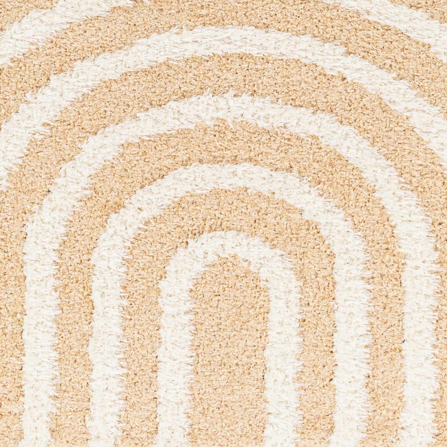 Beige Arnel Area Rug - Soft Modern Cozy Design