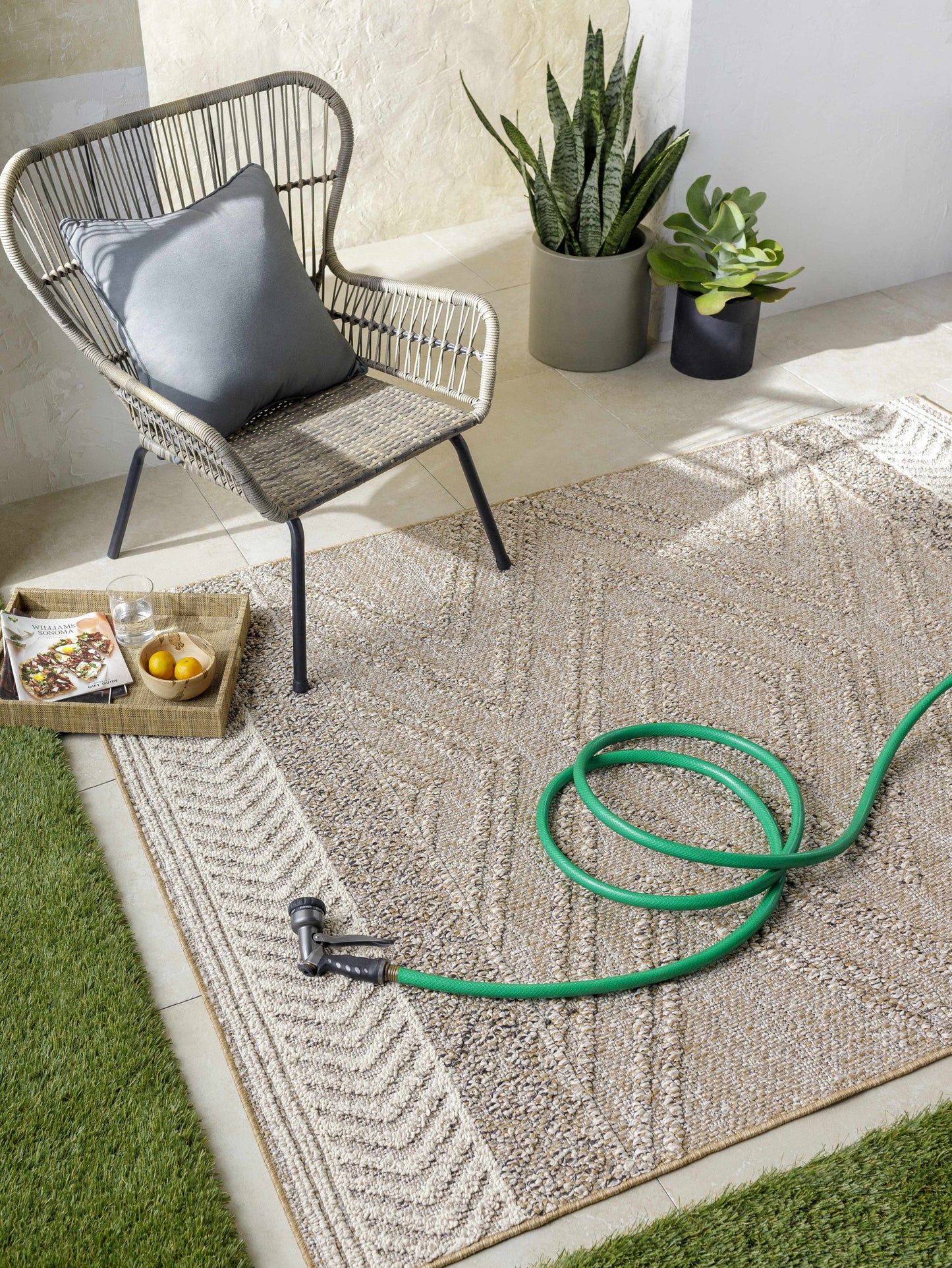 Beige Areli Area Rug - Soft Elegant Floor Covering for Living Room