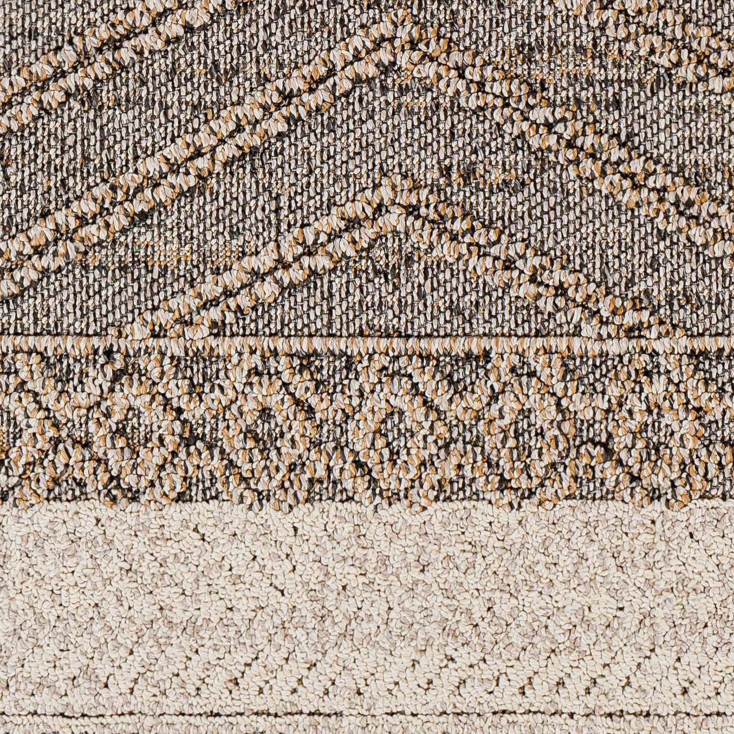 Beige and Charcoal Area Rug - Stylish Modern Home Decor